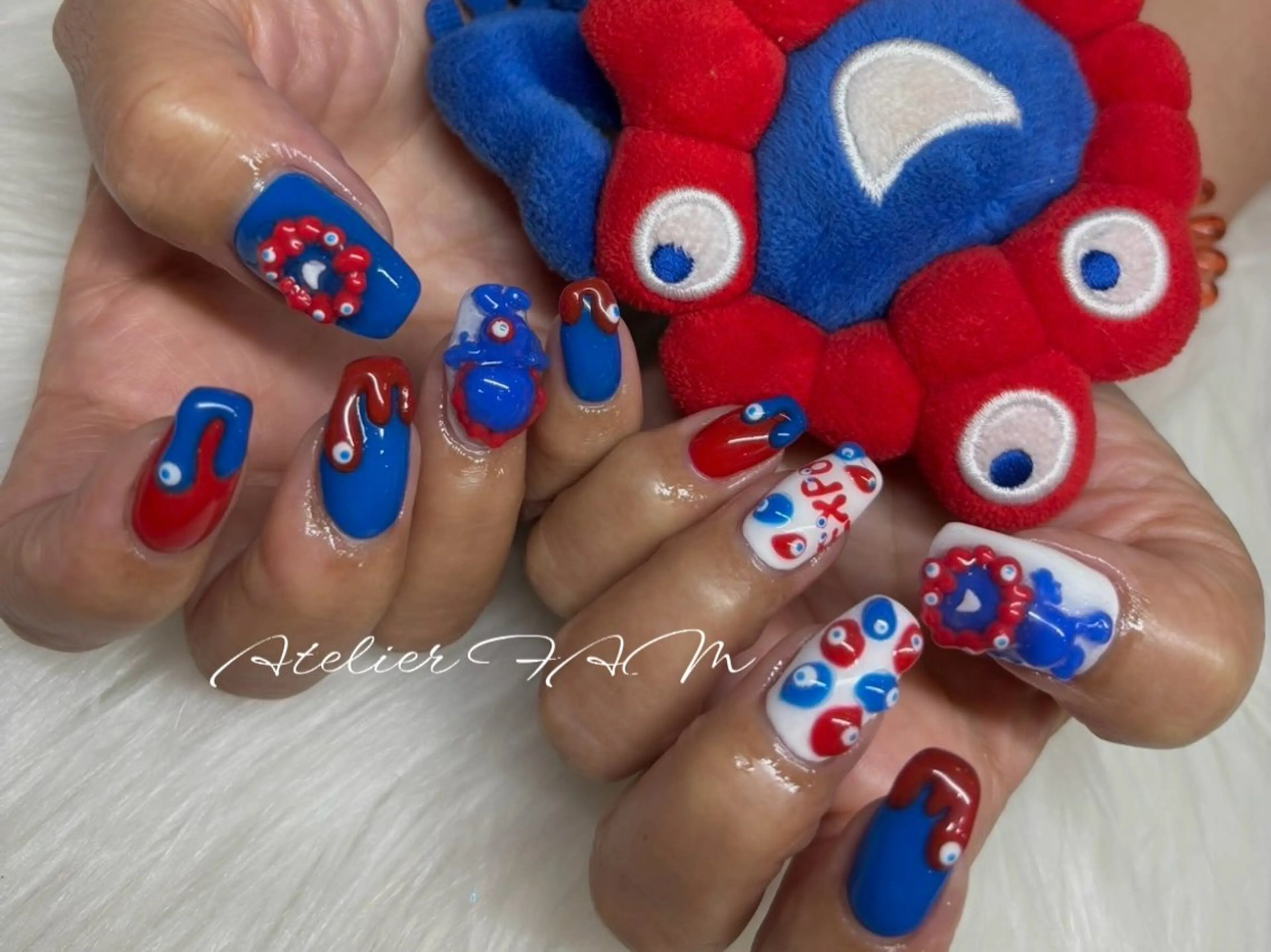 セミロング ハンドネイル nail&eyelashsalon atelier fam上本町店所属・アトリエ FAMのネイルデザイン