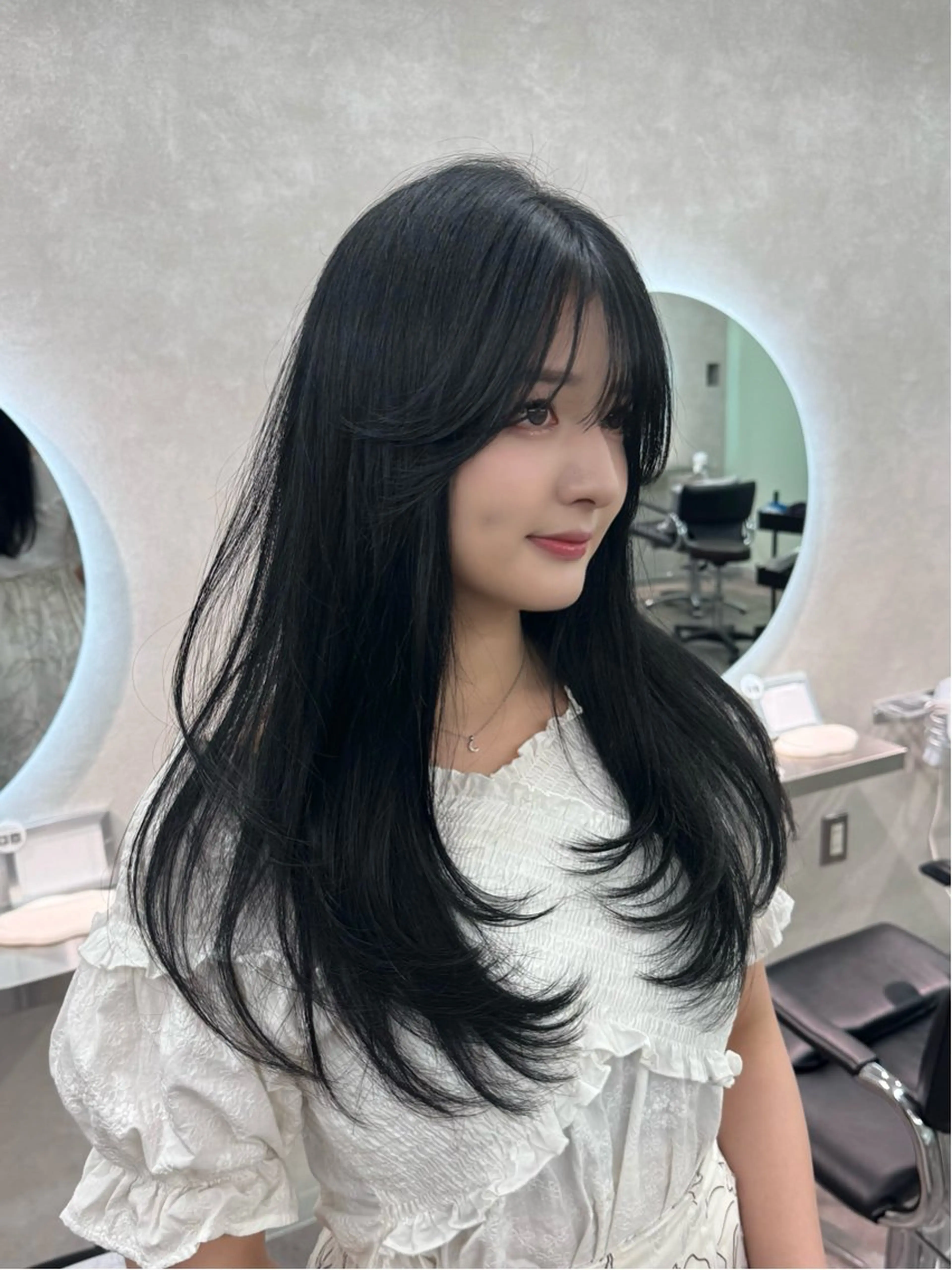ロング カット ヘアカラー 韓国特化🇰🇷千葉 /レイヤーカット竜生のヘアスタイル