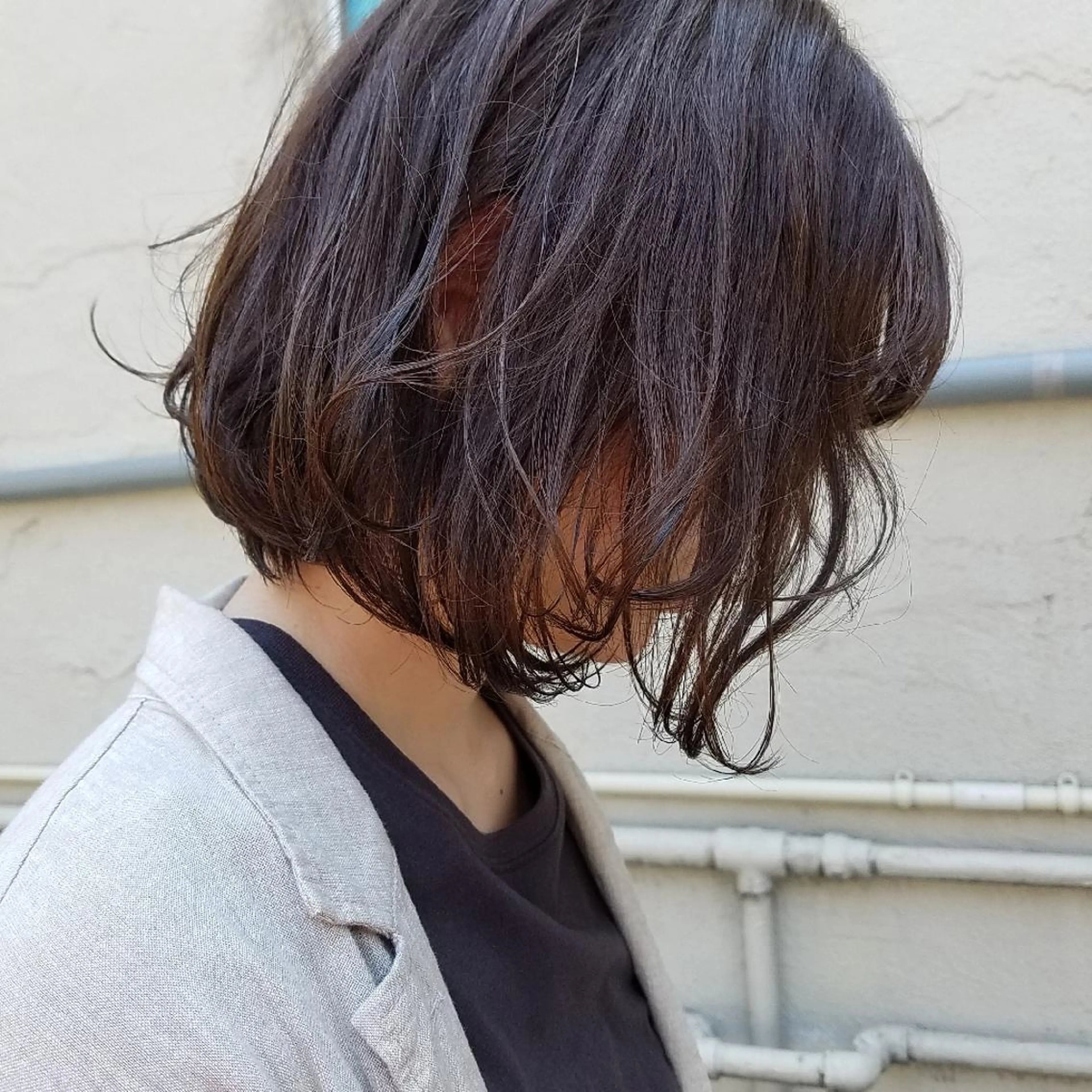 カラー 🙃 透明感カラー/ボブのヘアスタイル