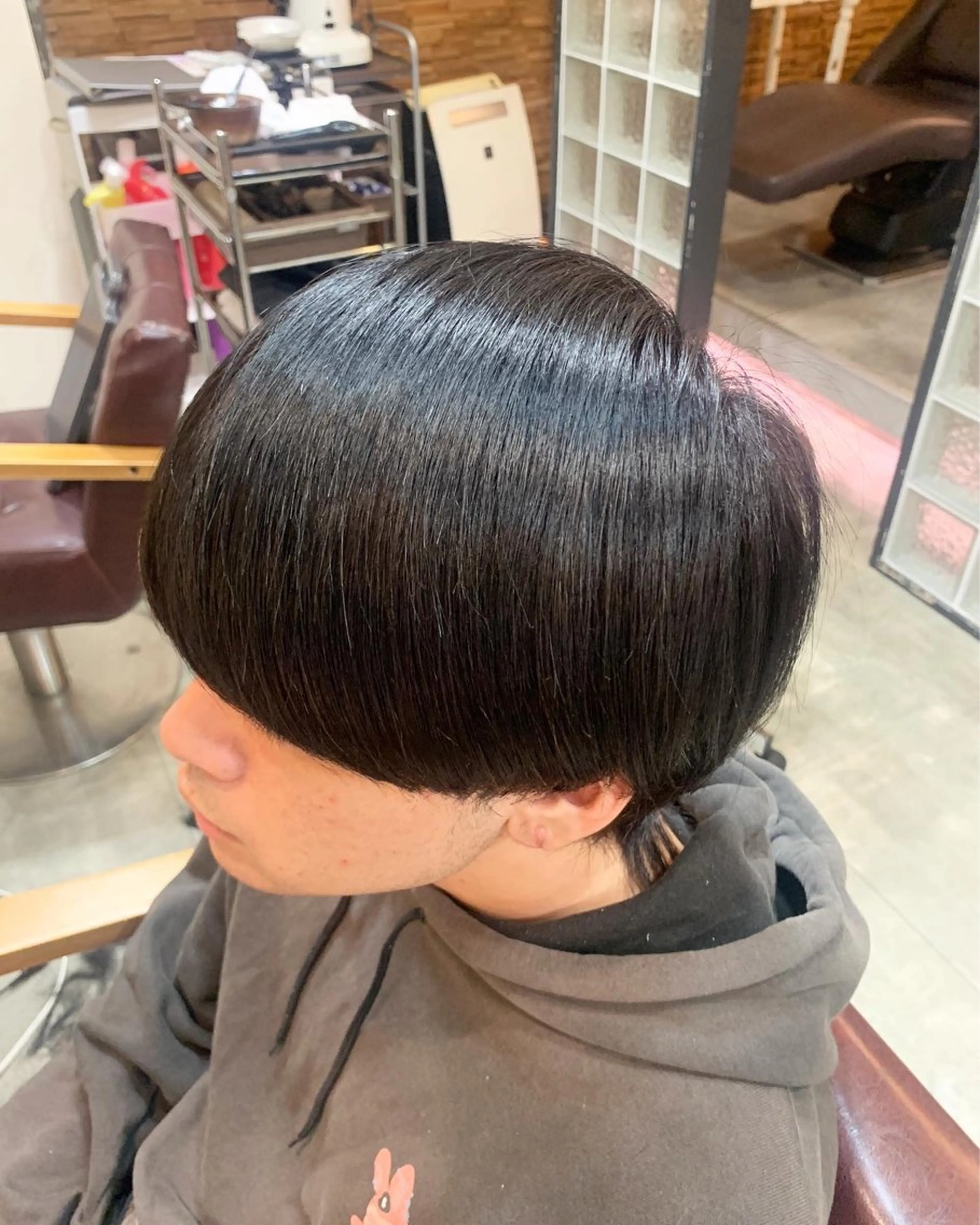 ショート パーマ くせ毛 カット 縮毛矯正 トリートメント 透明感/ 美髪矯正/田中恭のヘアスタイル