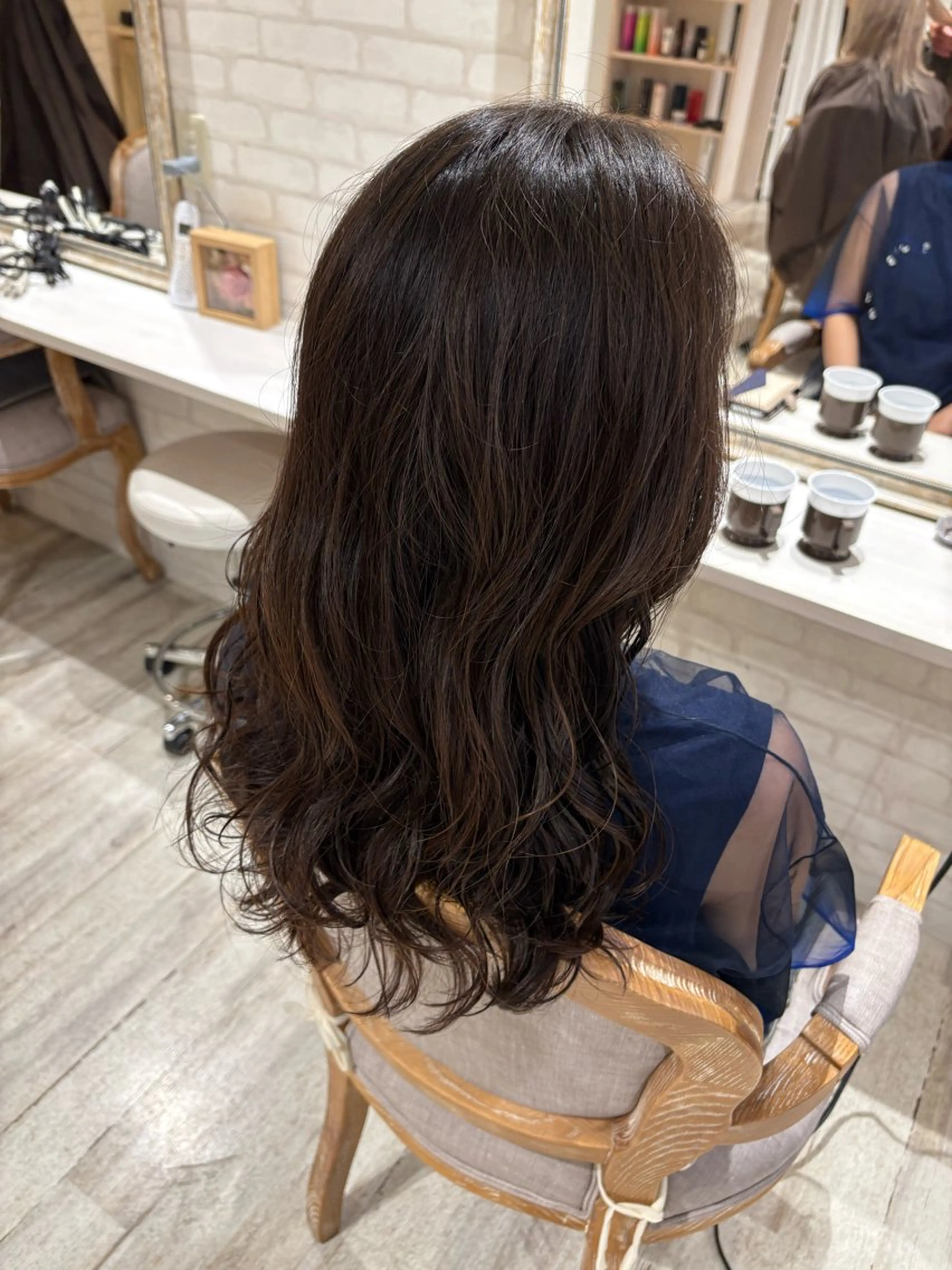 ロング パーマ デジタルパーマ カット パーマ レイヤー/透明感 HIRARIのヘアスタイル