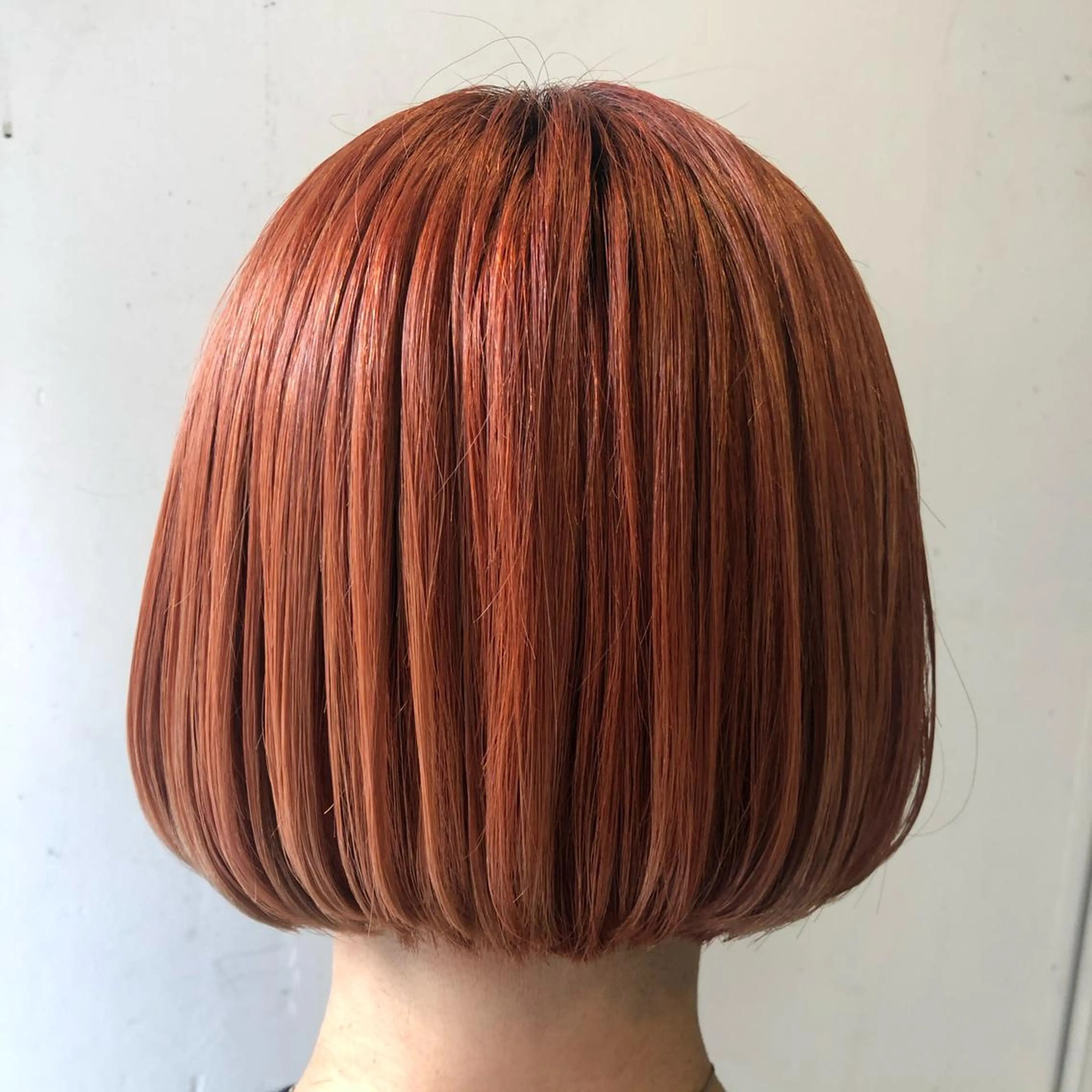 ショート カラー ブリーチ オレンジ タンバルモリ オルチャンヘア 💚 nao💚のヘアスタイル