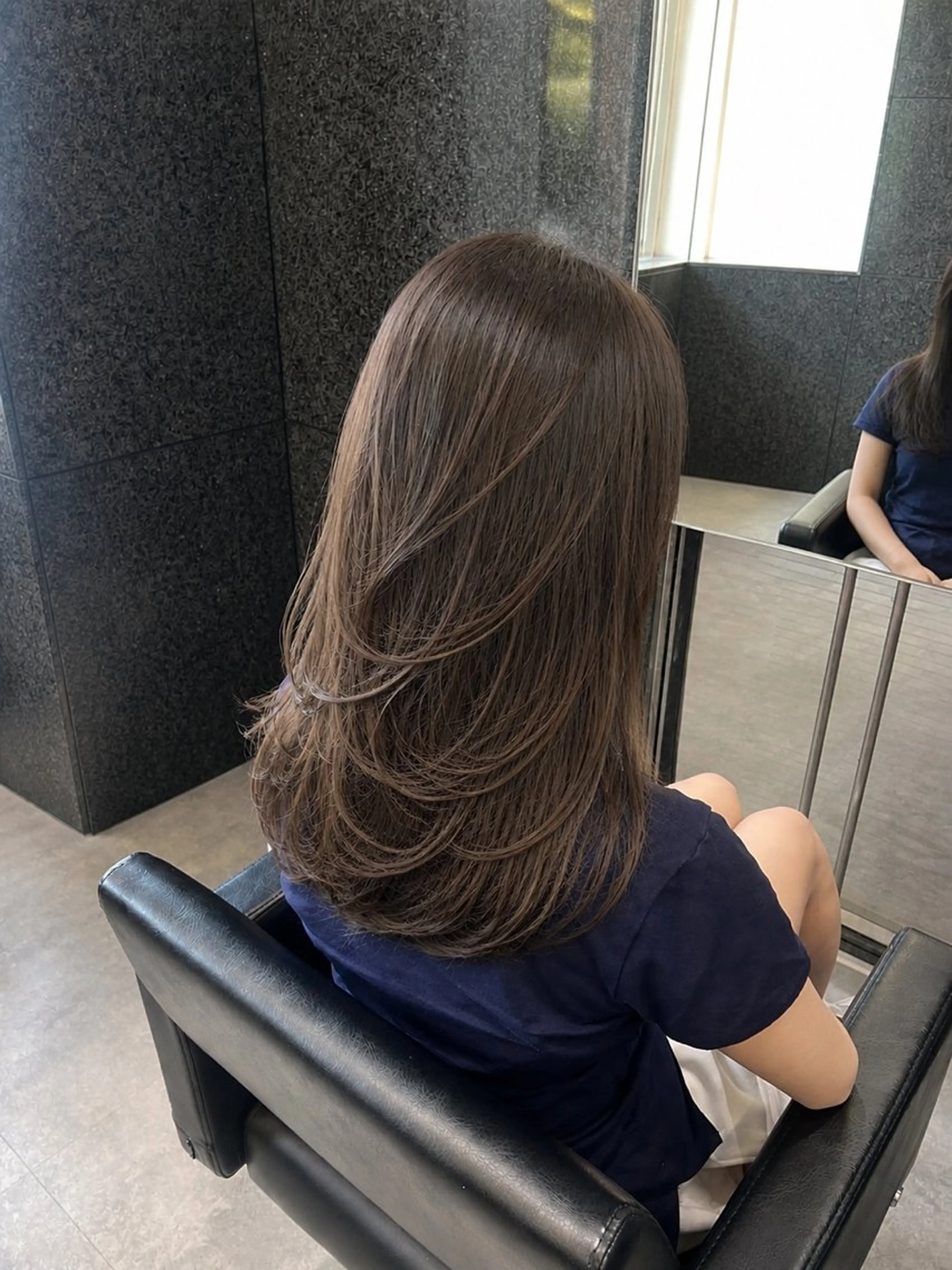 ミディアム レイヤーカット カット ヘアカラー トリートメント 艶カラー/レイヤー/ 似合せ/ Fureaのヘアスタイル