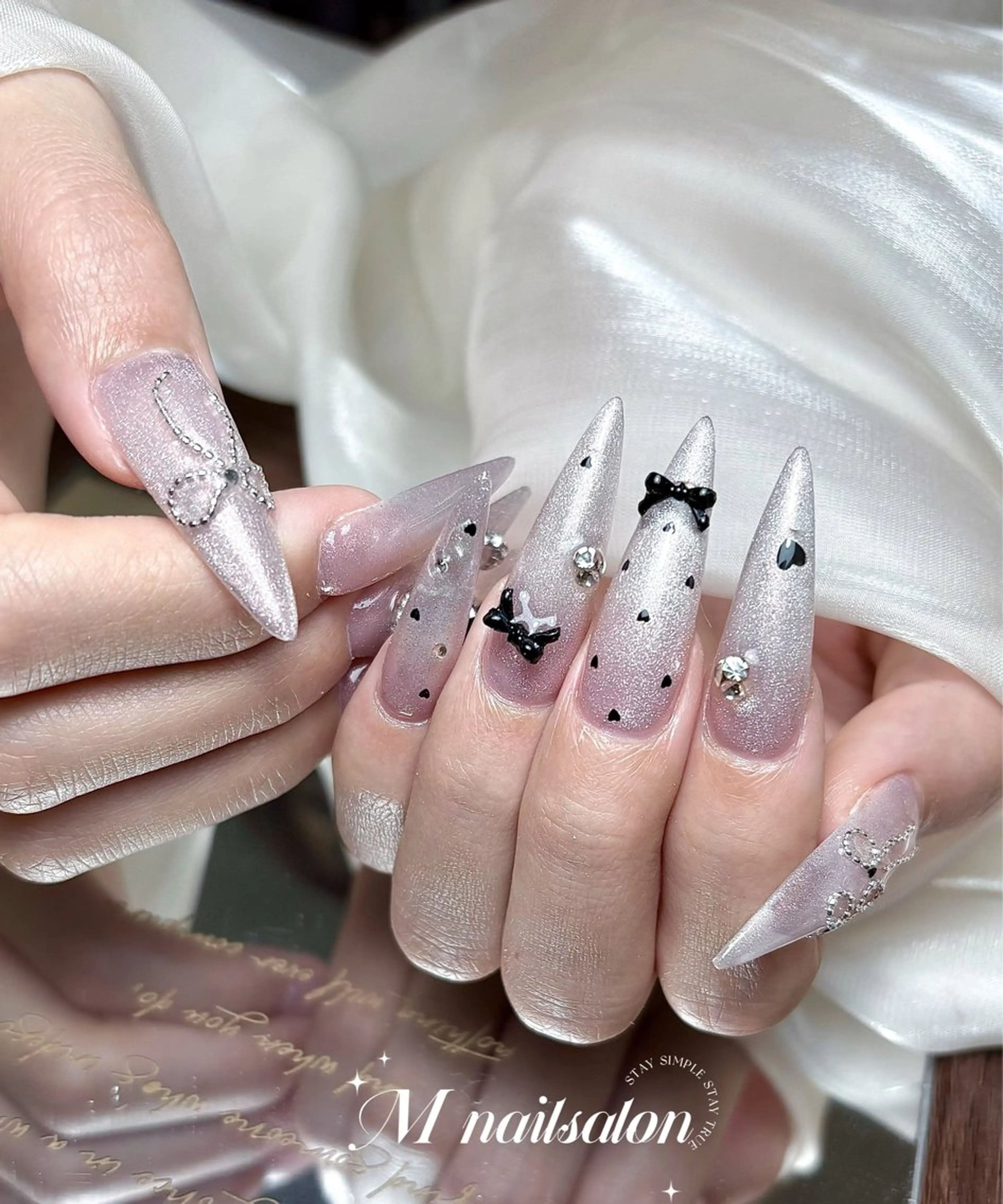 ネイル ハンドネイル M🌷nail 長さだし専門店のネイルデザイン