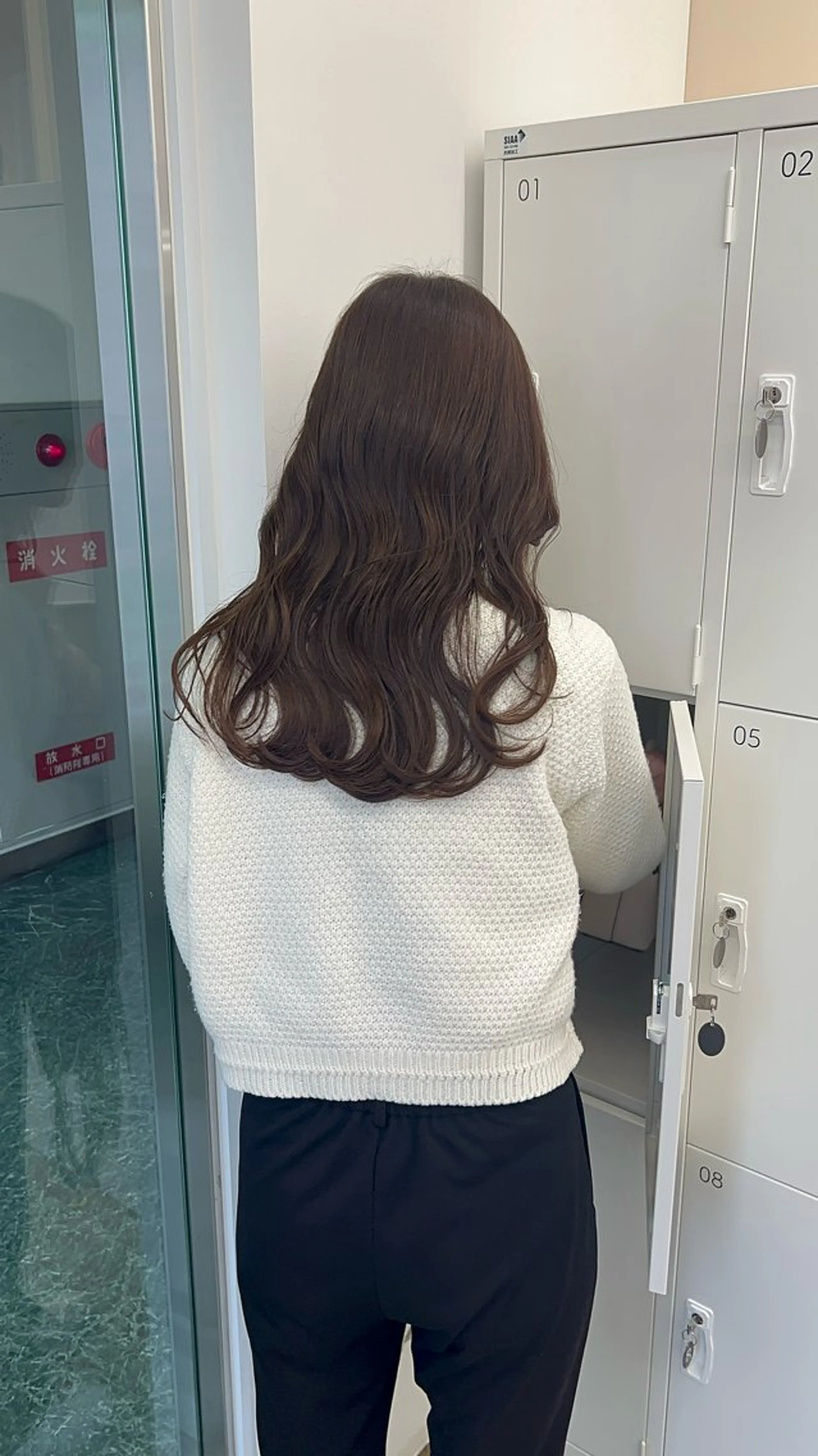 ミディアム カラー カット ヘアカラー トリートメント Garland梅田 Sayakaのヘアスタイル