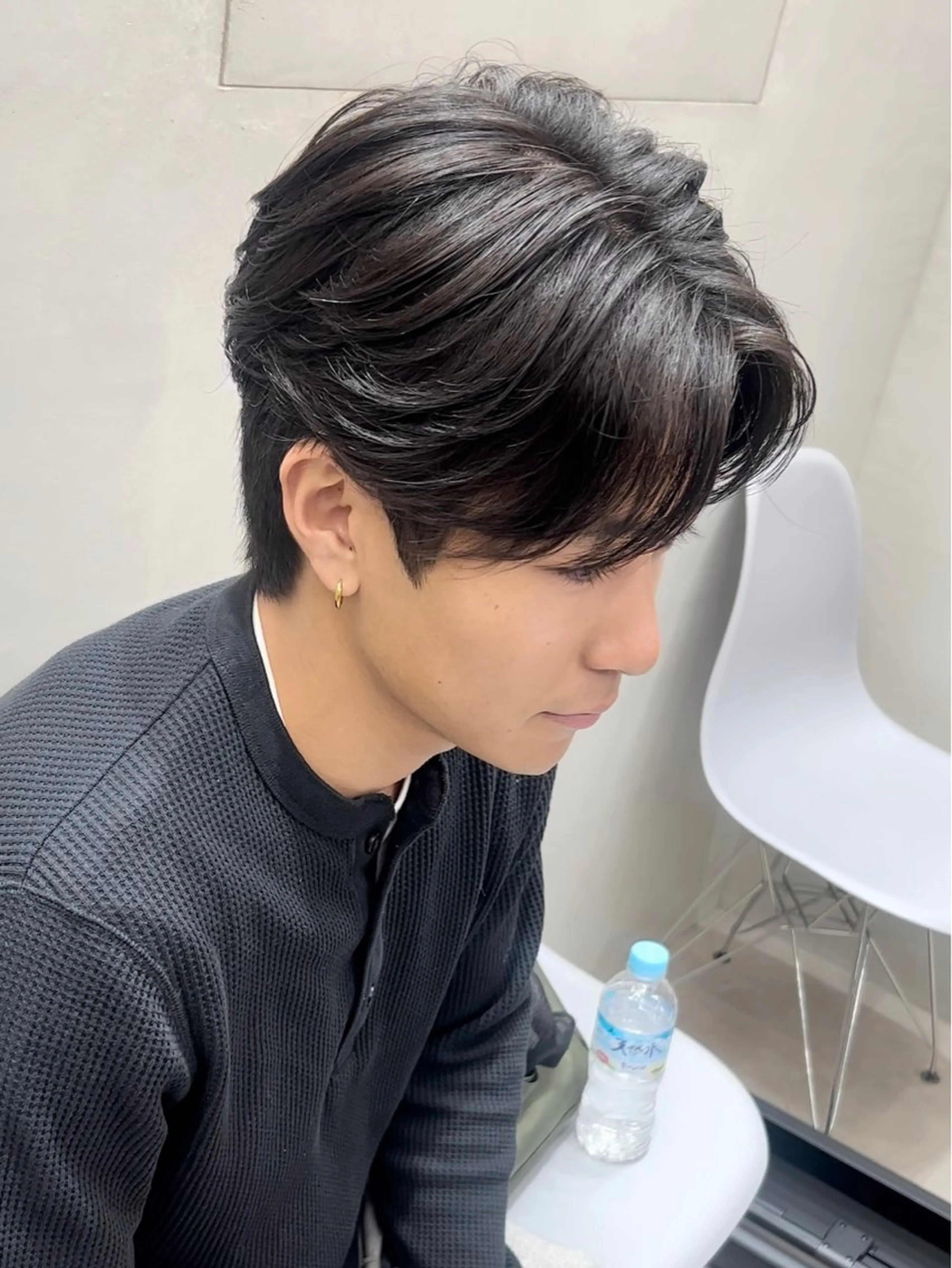 パーマ メンズ 曲がる縮毛矯正 LIBER 　岩名のヘアスタイル