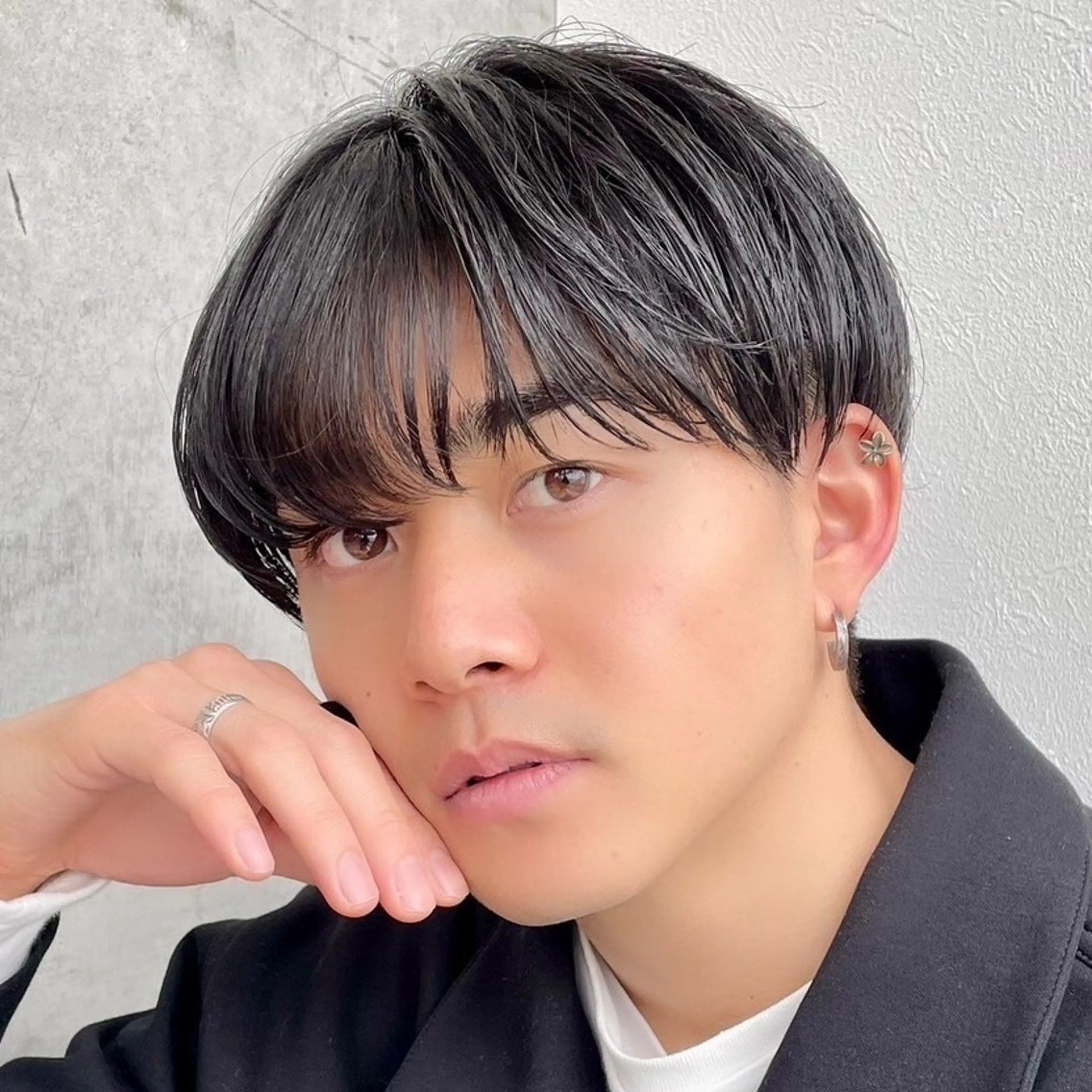 メンズ ヘアアレンジ/柔らか 艶カラー/AKARIのヘアスタイル