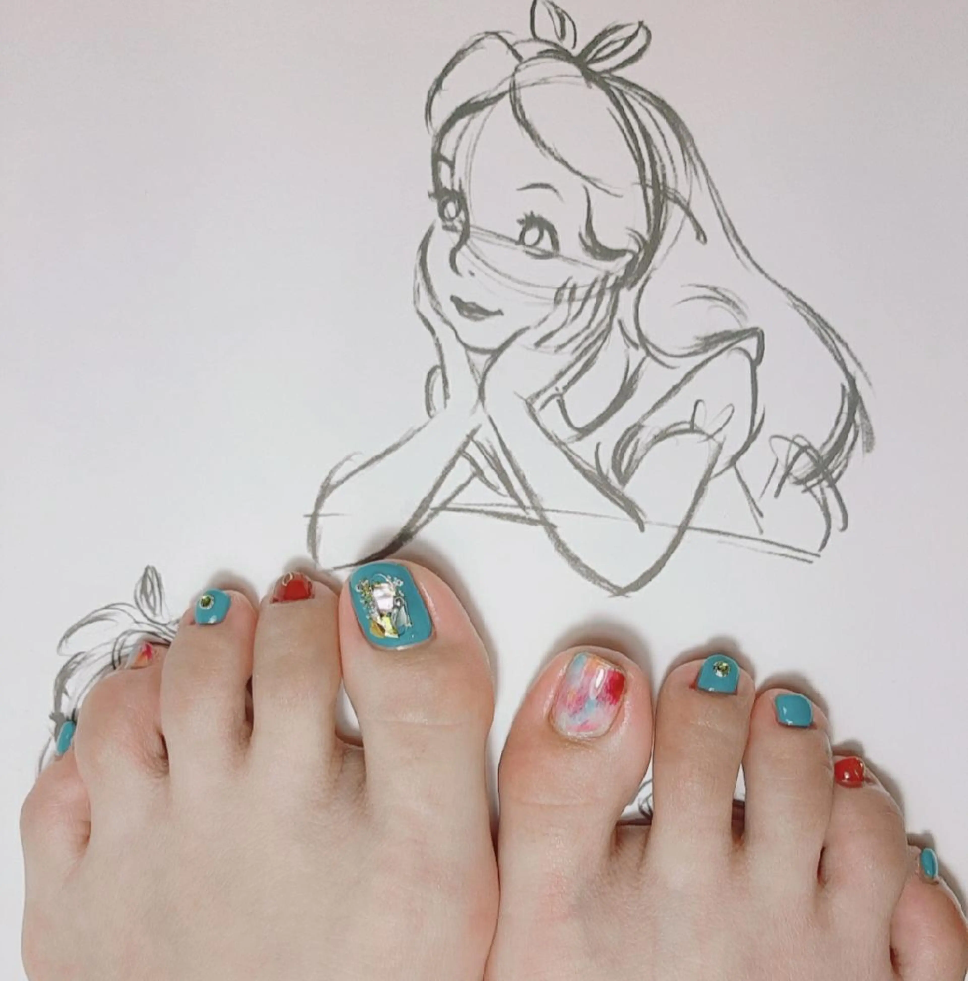 ネイル フットネイル ニュアンスネイル owlnail /持込みデザイン専門のネイルデザイン