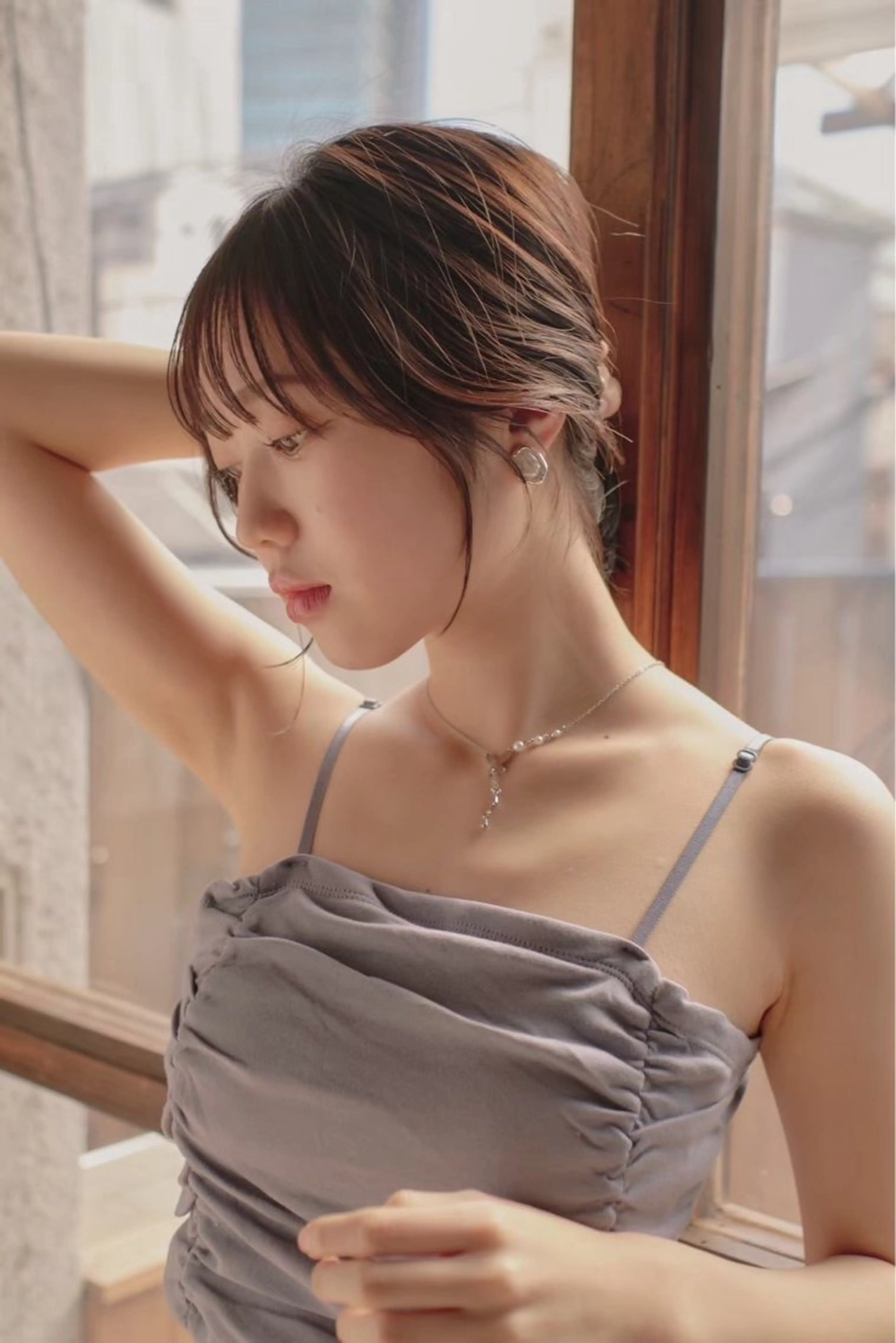 ミディアム カット ヘッドスパ ボブ、レイヤー、 ハイトーン、古淵のヘアスタイル