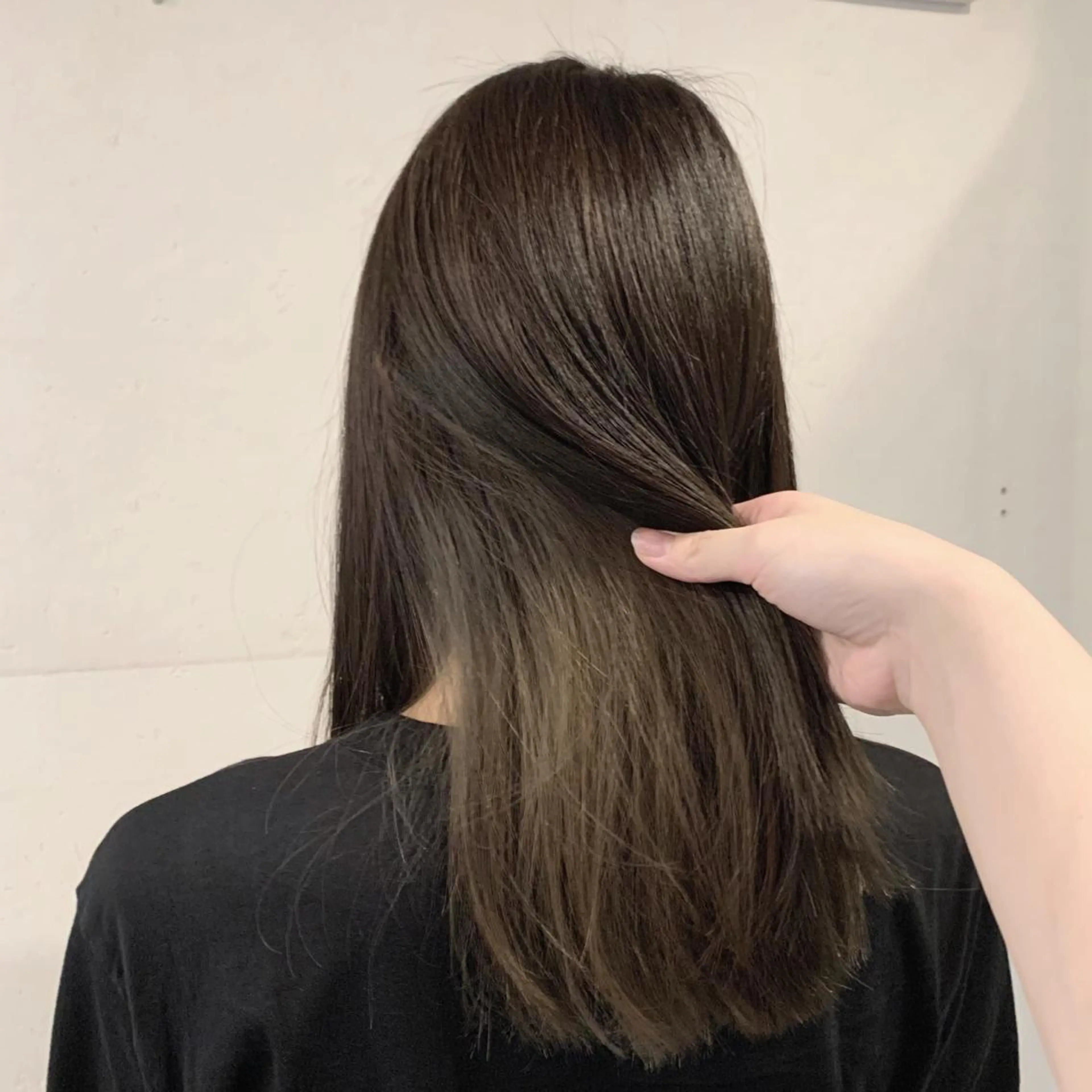 セミロング カラー ブリーチ ヘアカラー トリートメント ALLEN hair /まなのヘアスタイル