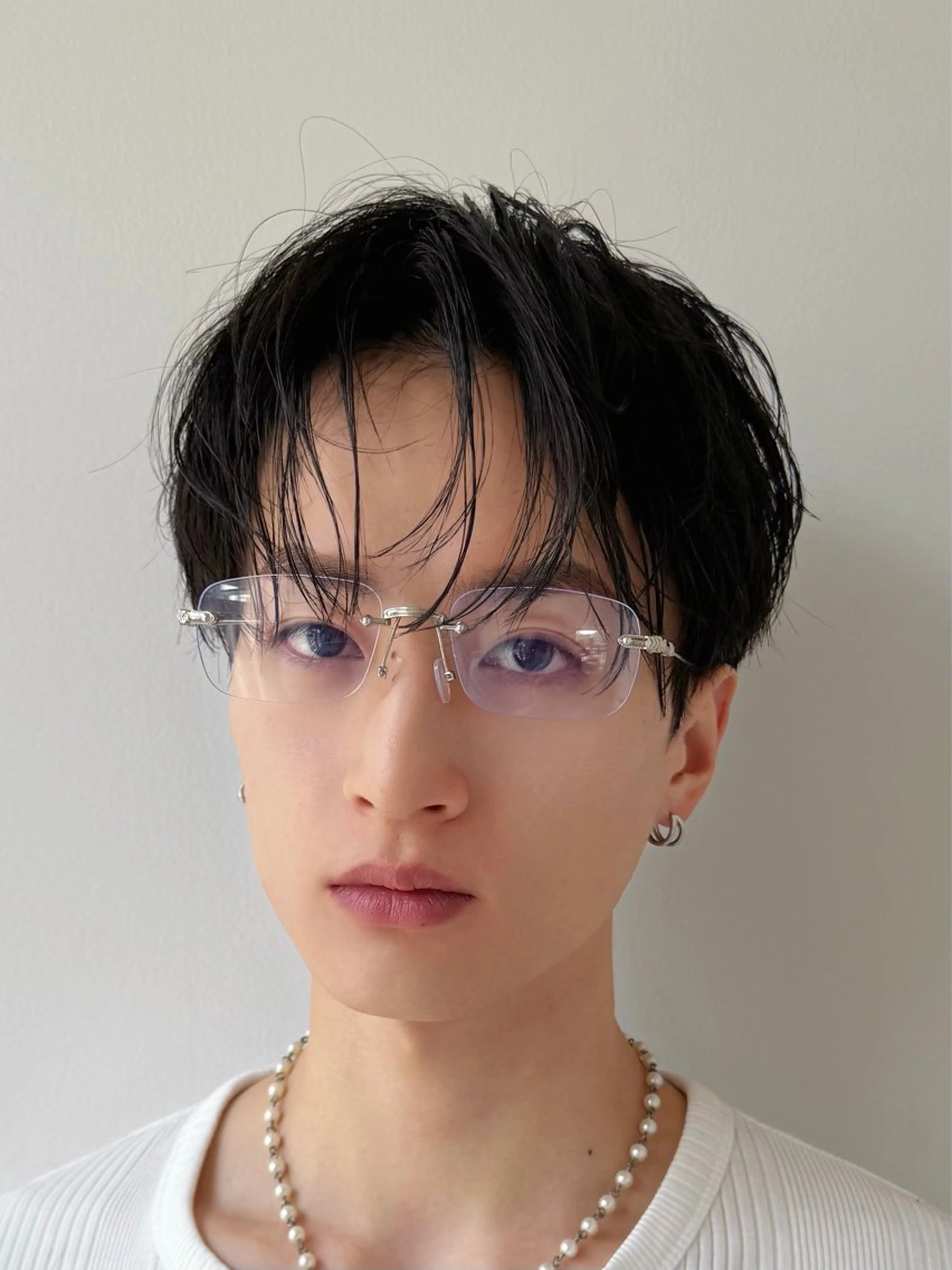 ショート パーマ メンズ マッシュ メンズパーマ 顔まわりレイヤー レイヤーカット カット パーマ トリートメント ニュアンスパーマ/ フェザーパーマ/平木のヘアスタイル