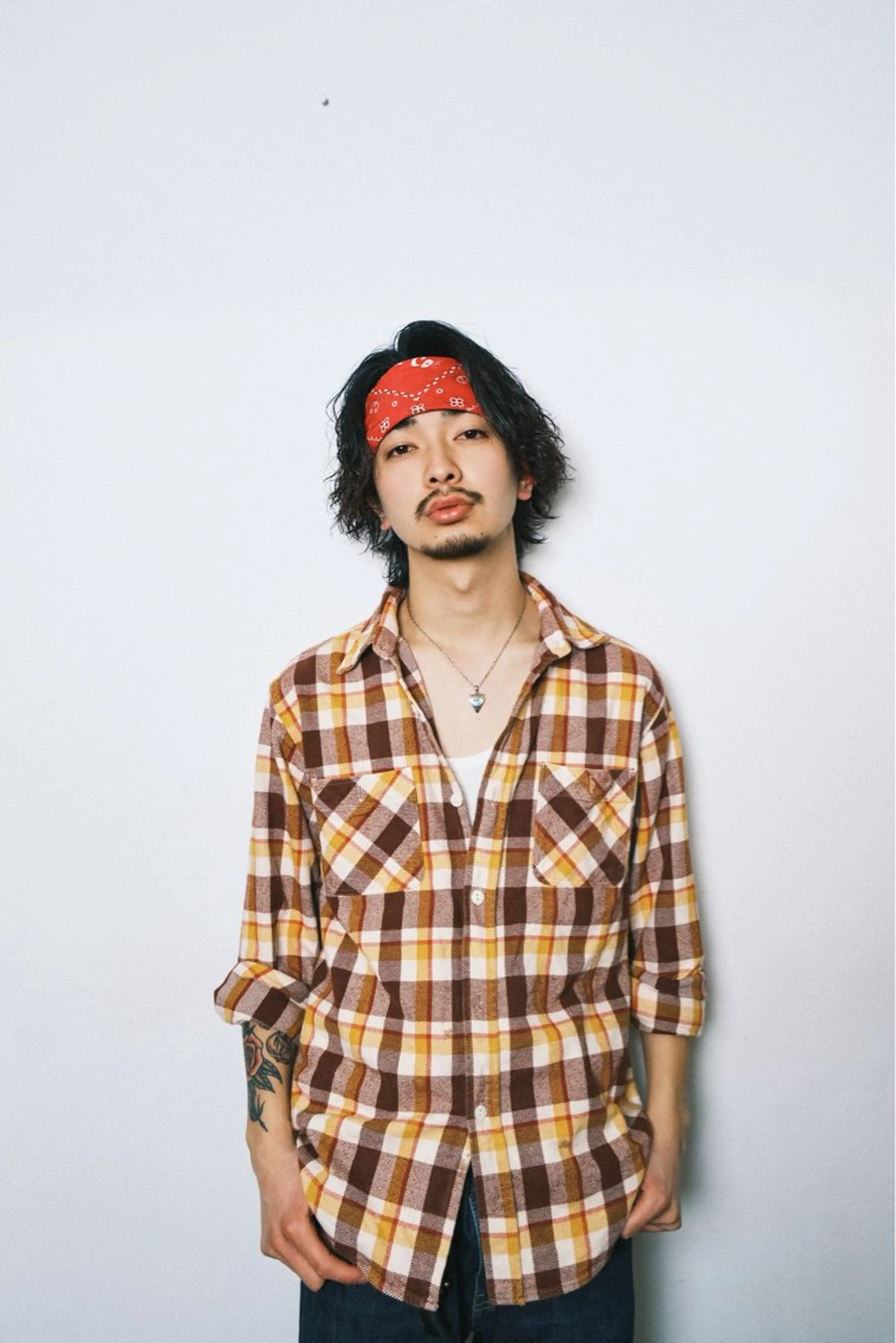 ミディアム パーマ ミディアムパーマ メンズパーマ特化 リズムのヘアスタイル