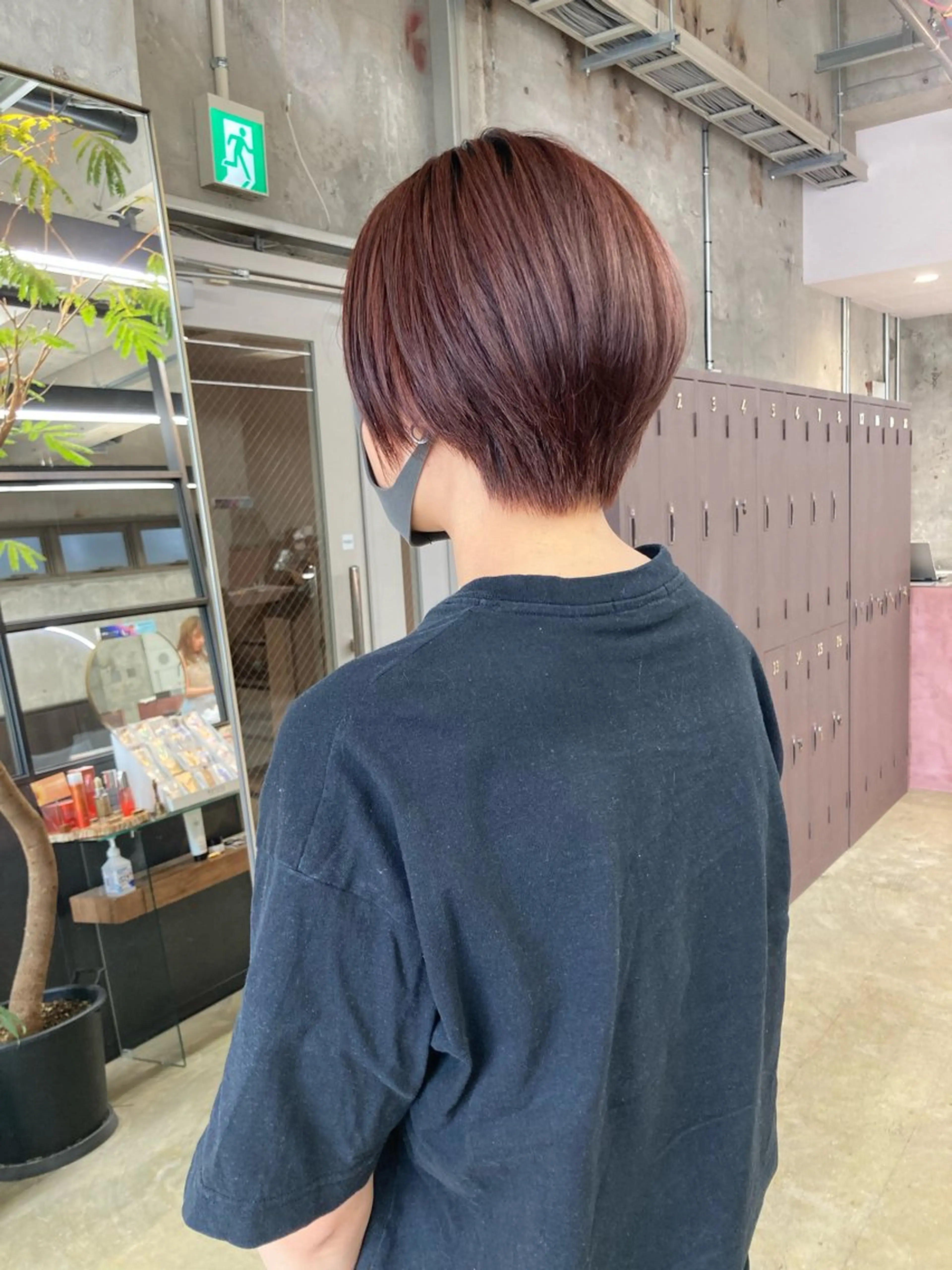 ショート カラー ブラウンカラー ピンクカラー ピンクブラウン ショートヘア 小木曽智美 /ボブ/ショートのヘアスタイル