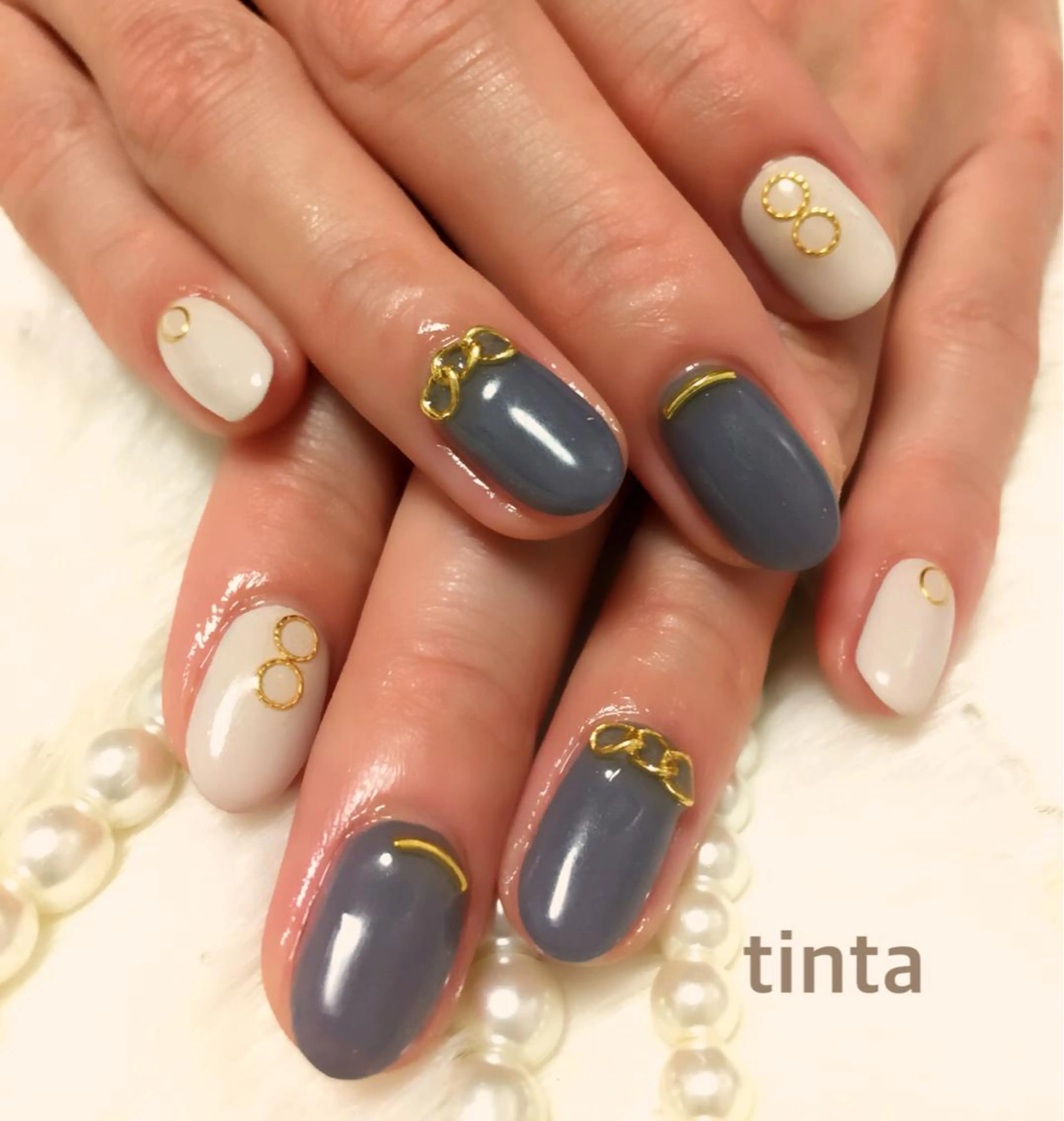 ネイル ゴールド 馬場 典子のネイルデザイン