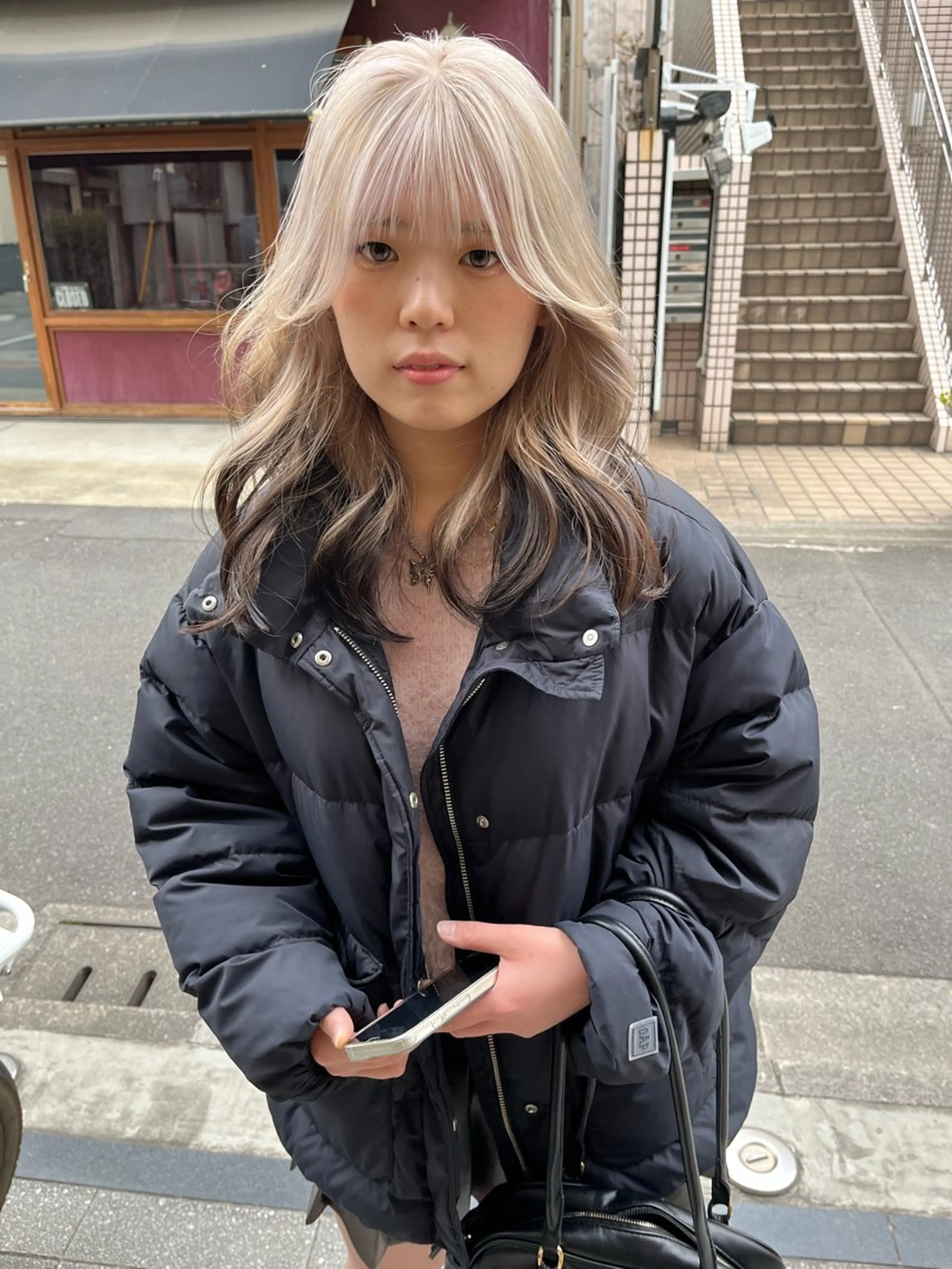 ロング カラー ヘアアレンジ ヘアカラー トリートメント ヘアセット ハイトーン/美髪矯正 🍃大江拓実のヘアスタイル