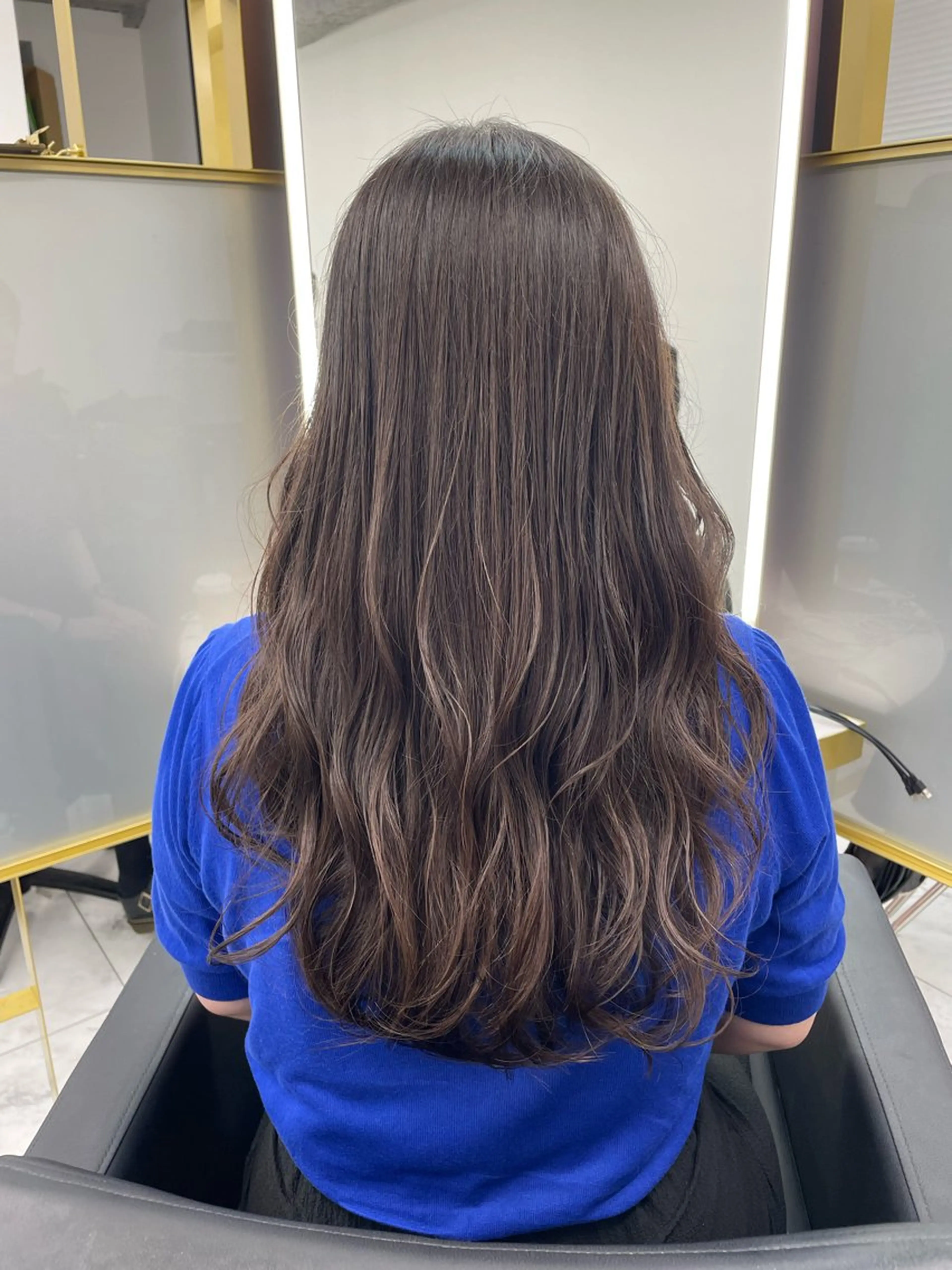 ロング 韓国風ヘア レイヤーカット 似合わせカット カット 左藤健人 デジタルパーマ/渋谷のヘアスタイル