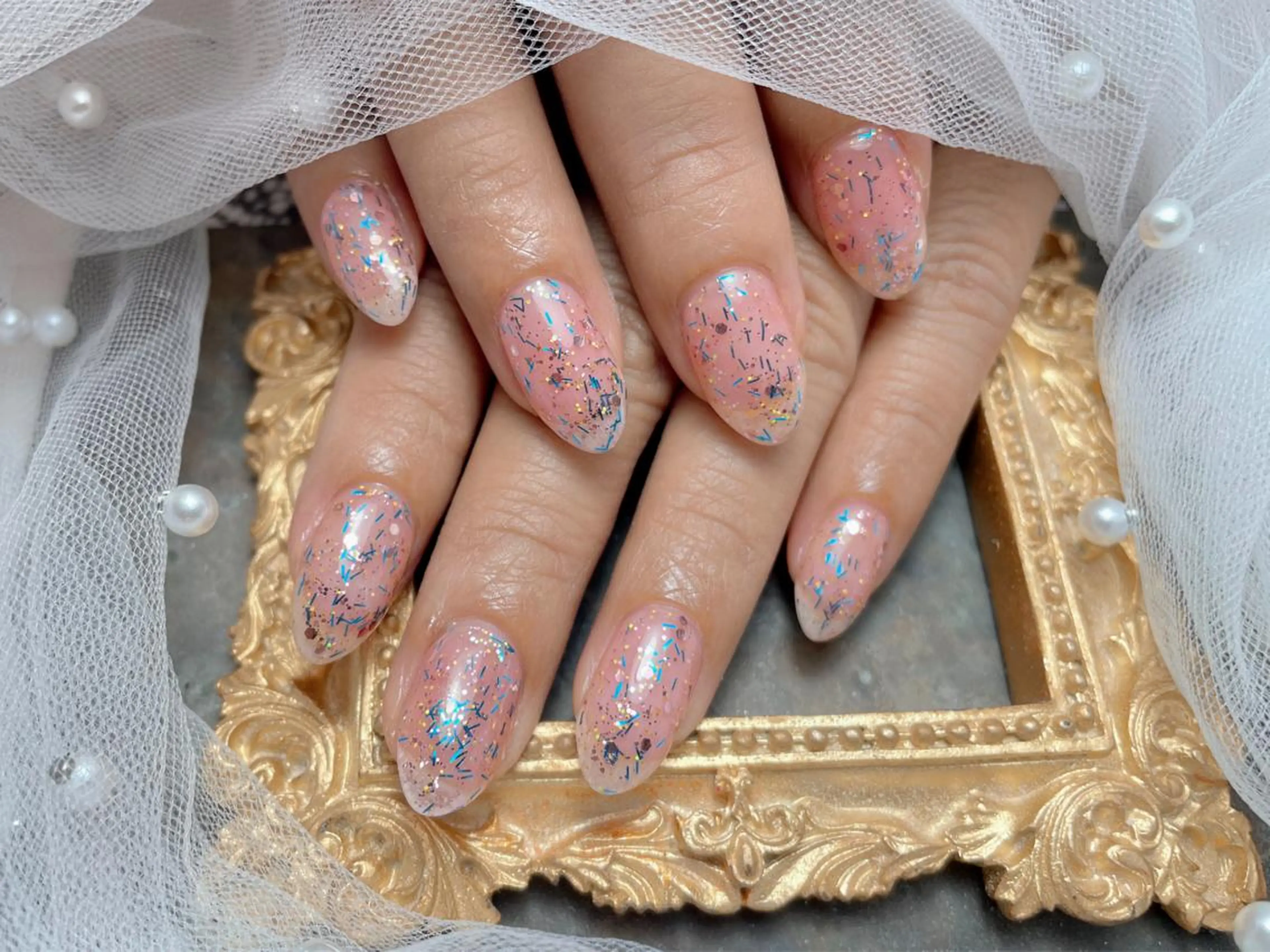 ネイル ハンドネイル マジック ミラーのネイルデザイン