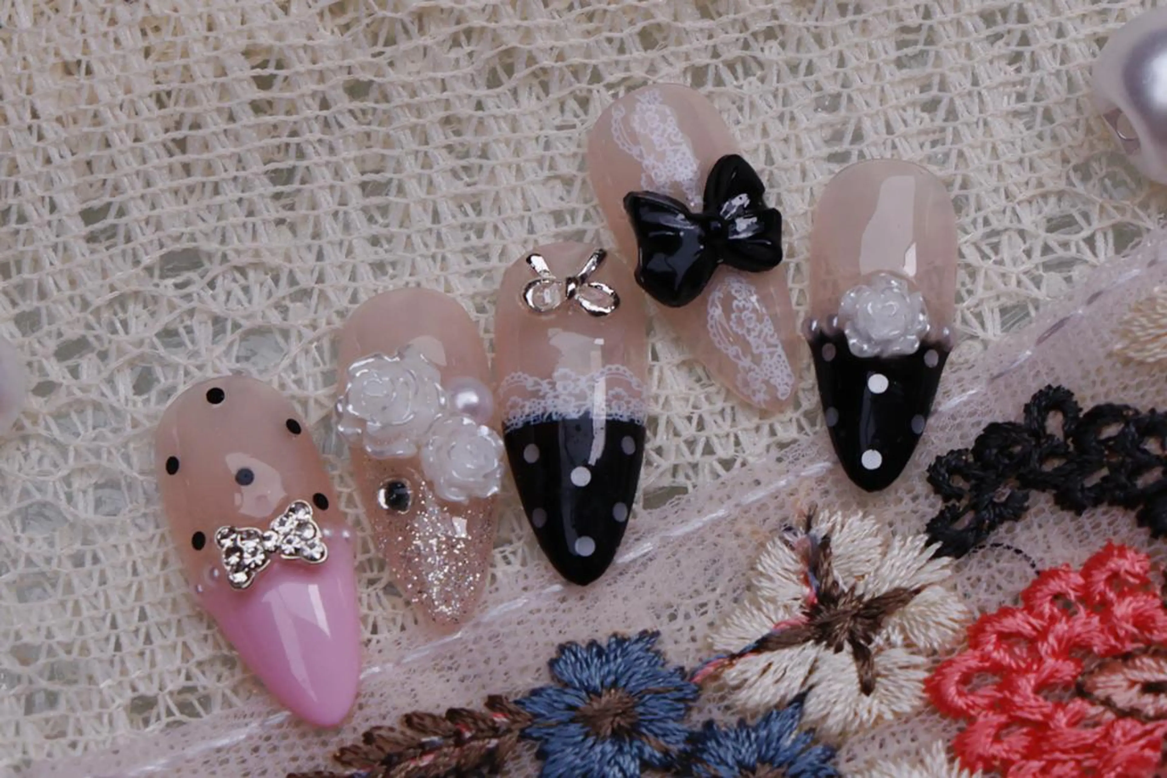 ネイル ハロウィン ロングネイル マグネットネイル スカルプネイル ネイルチップ Mss えりのネイルデザイン