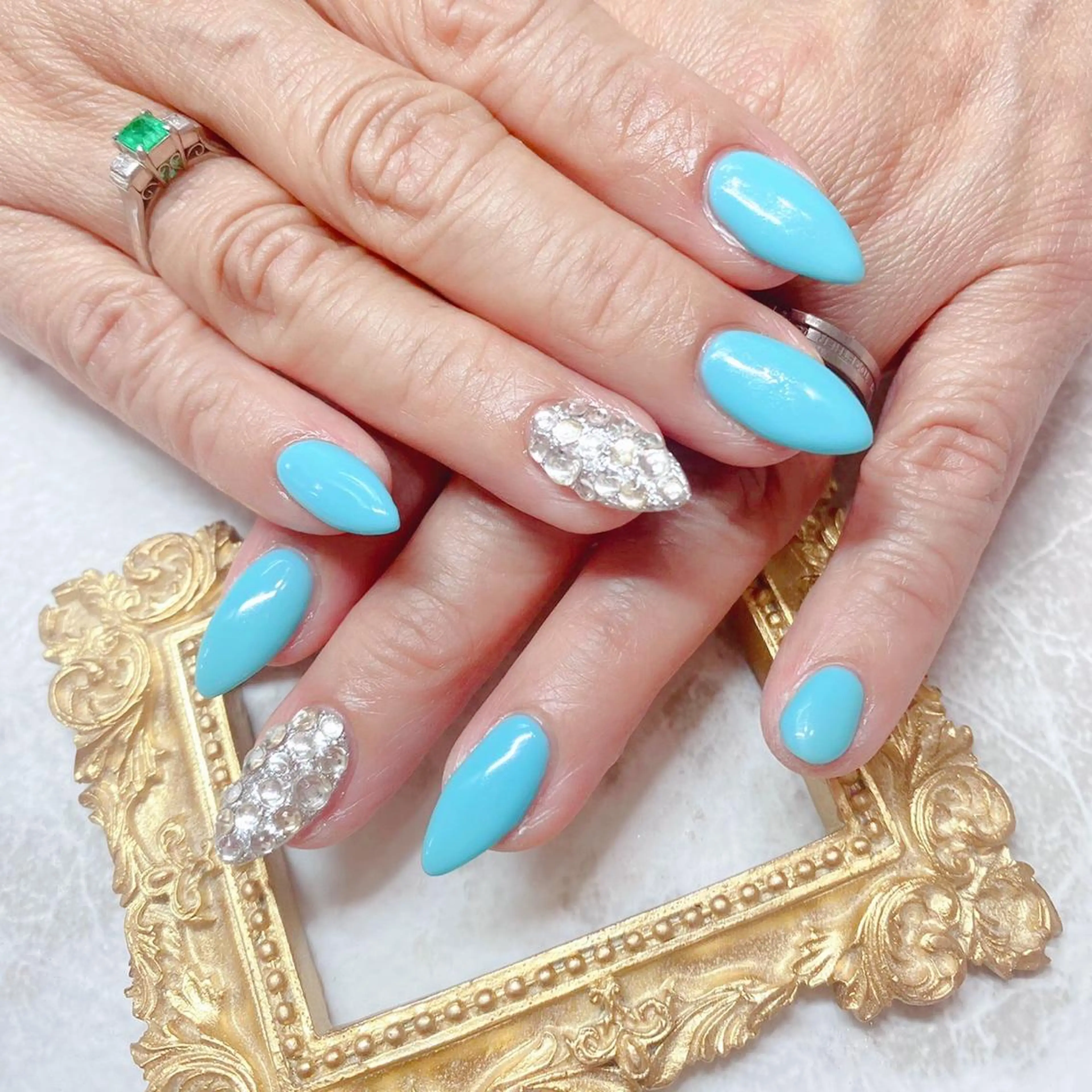 ネイル ハンドネイル マジック ミラーのネイルデザイン