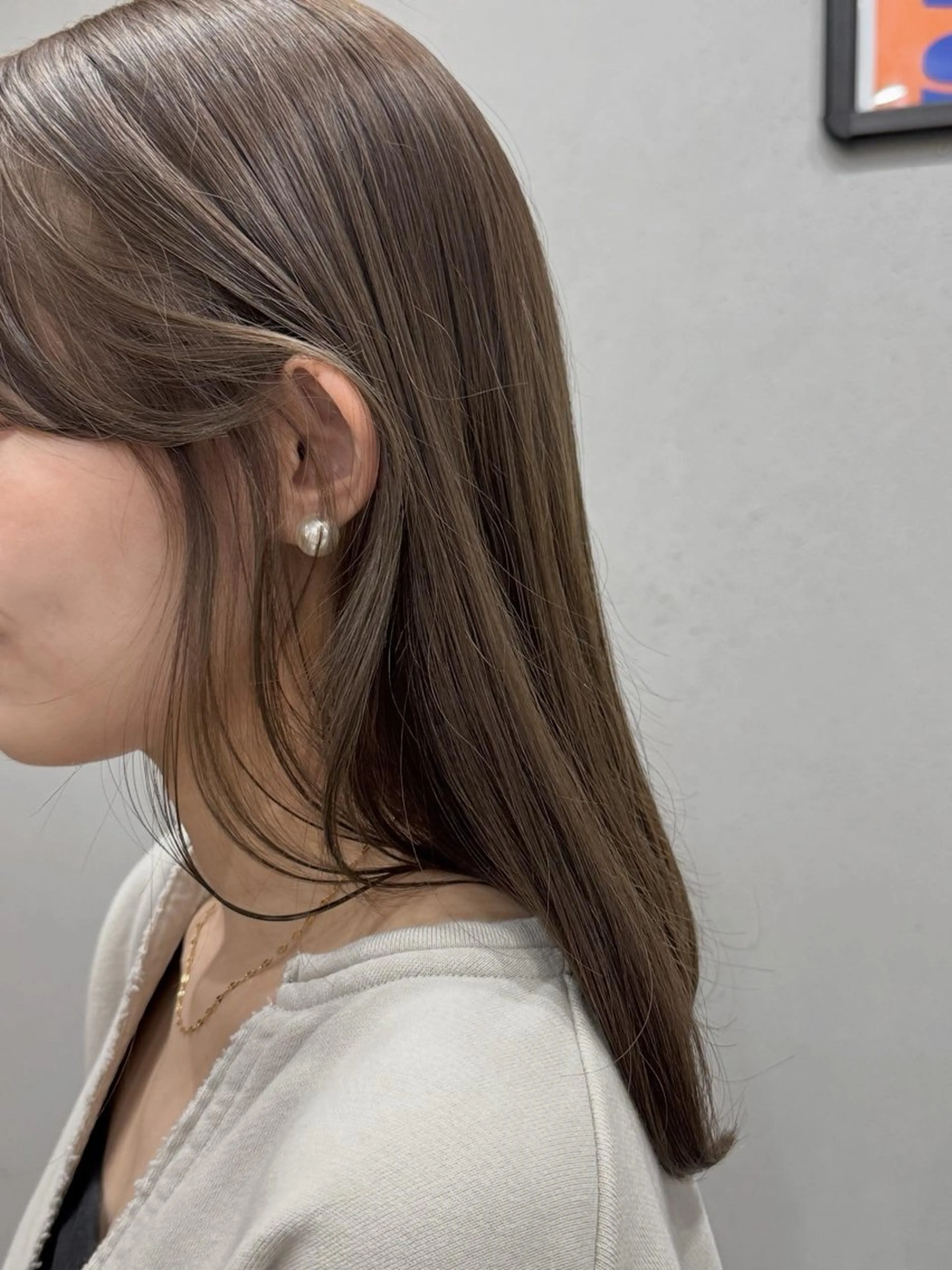 セミロング カラー カット ヘアカラー トリートメント 表参道🌿赤み消し カラー/チナツのヘアスタイル