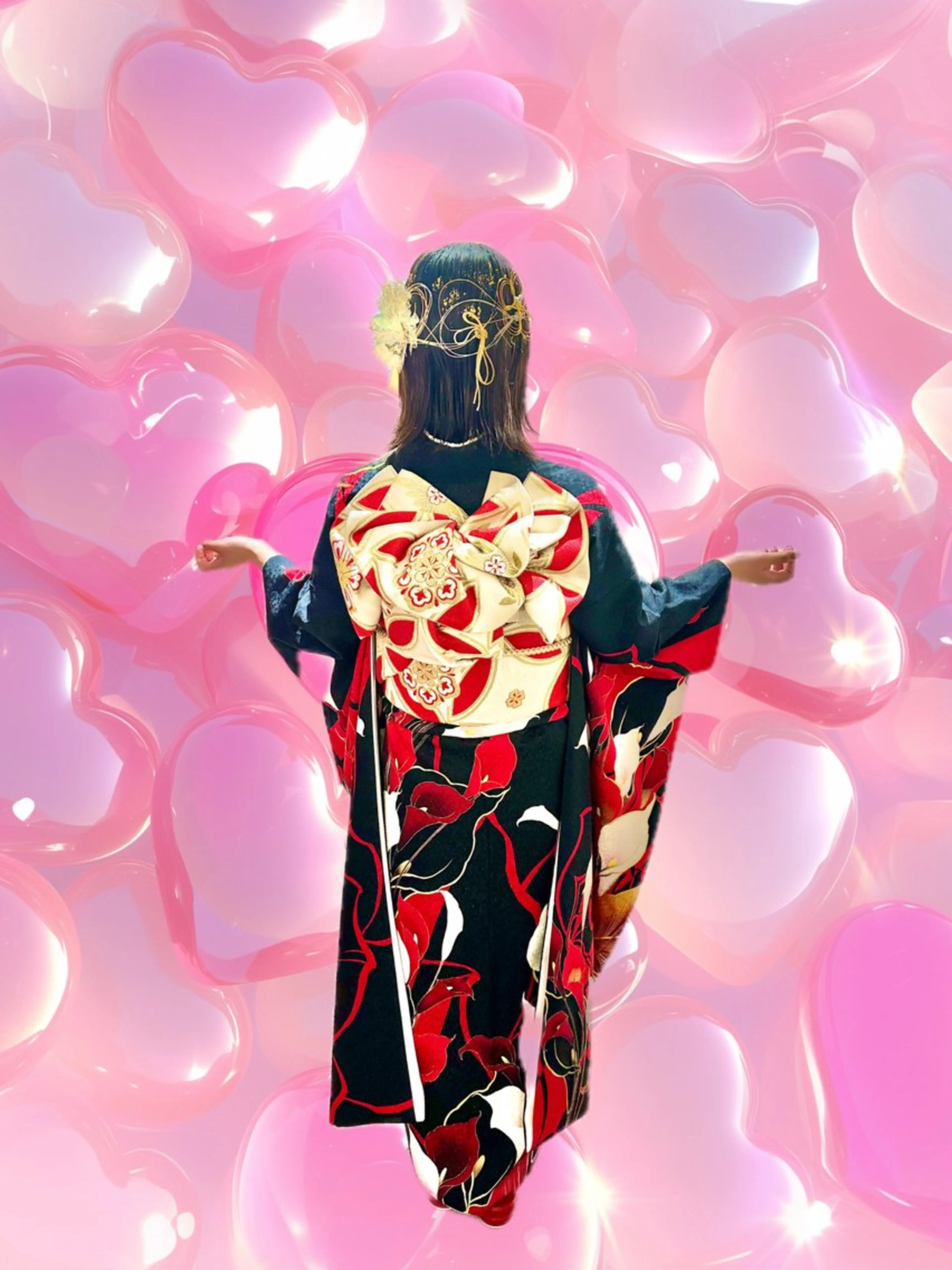 ヘアアレンジ 成人式 ヘアセット Pivoine ヘアメイクピボワンヌのヘアスタイル