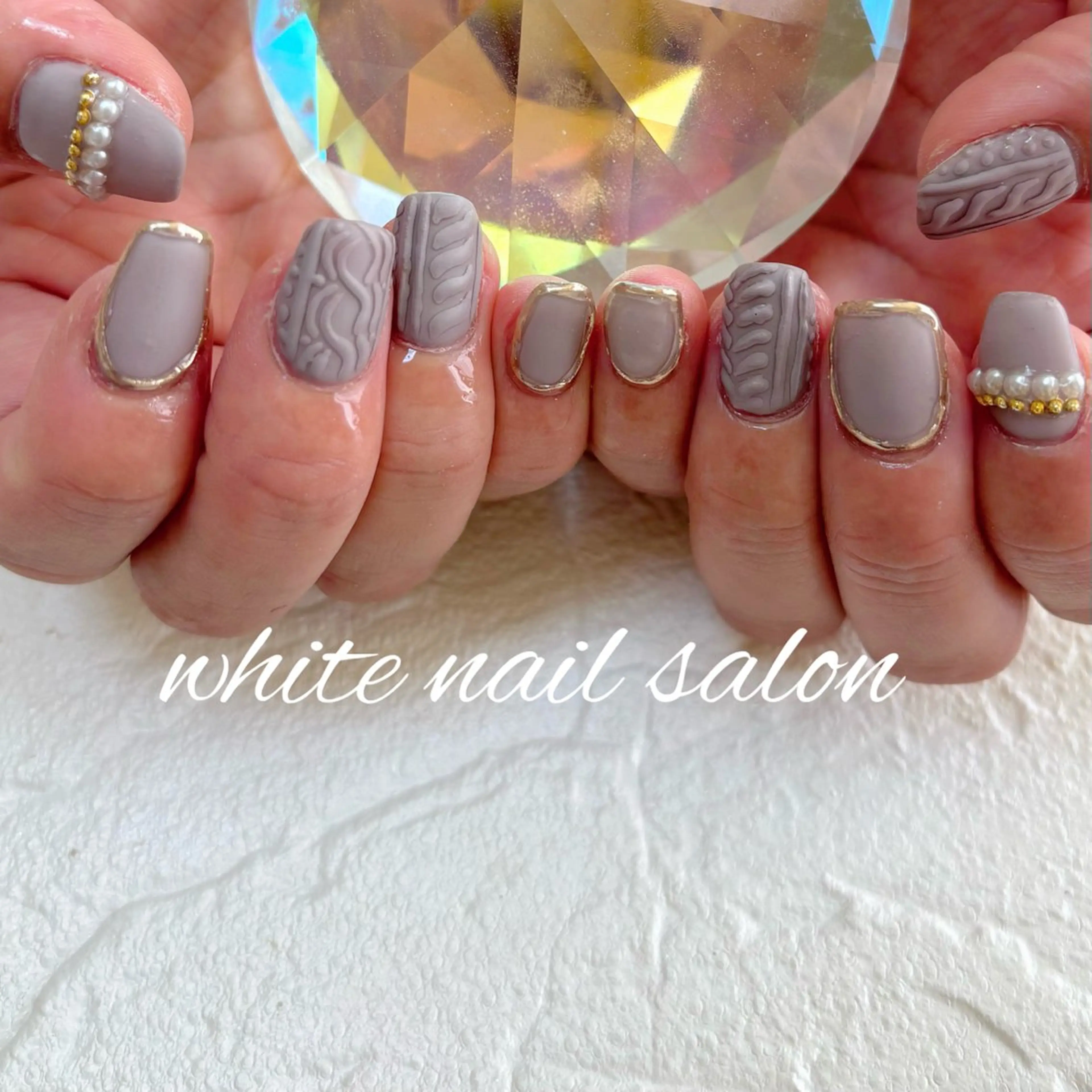 ネイル フットネイル 持ち込み ハンドネイル white nail salonのネイルデザイン