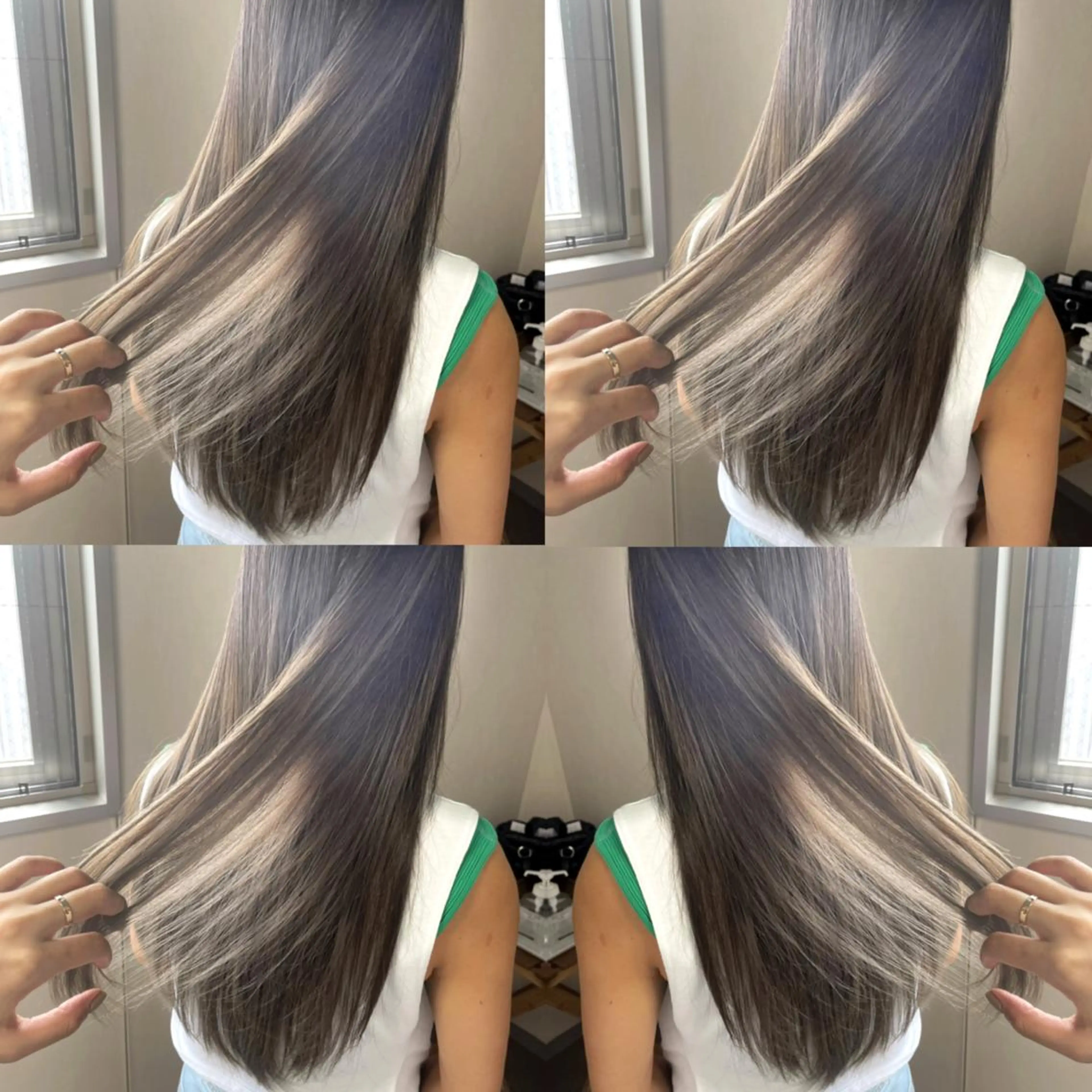 ロング カラー グラデーションカラー 松井那津子 /ハイライトブリーチのヘアスタイル