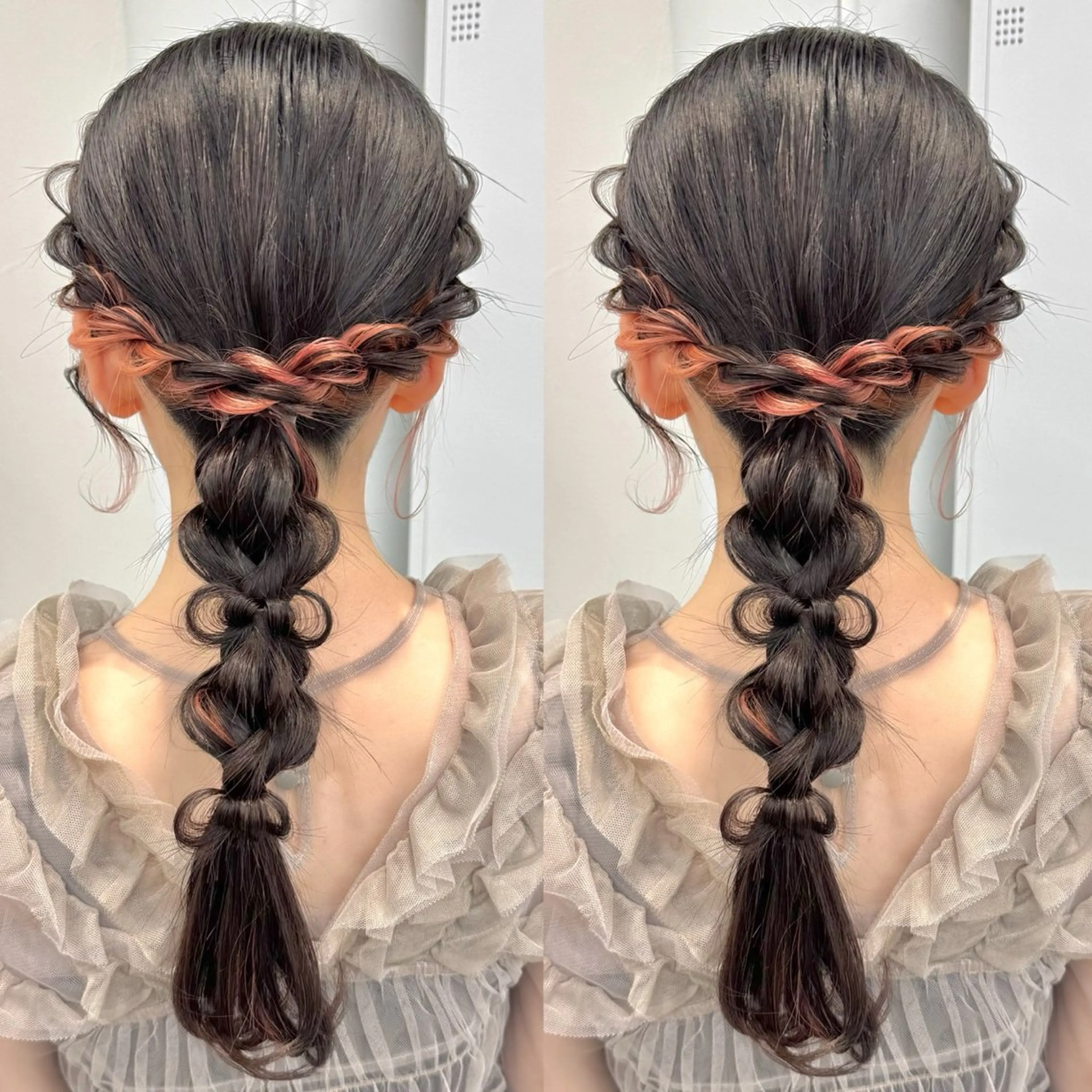 ロング ヘアアレンジ ヘアセット ヘアメ🎀推しカラー 🥣横浜/しほ🧸のヘアスタイル