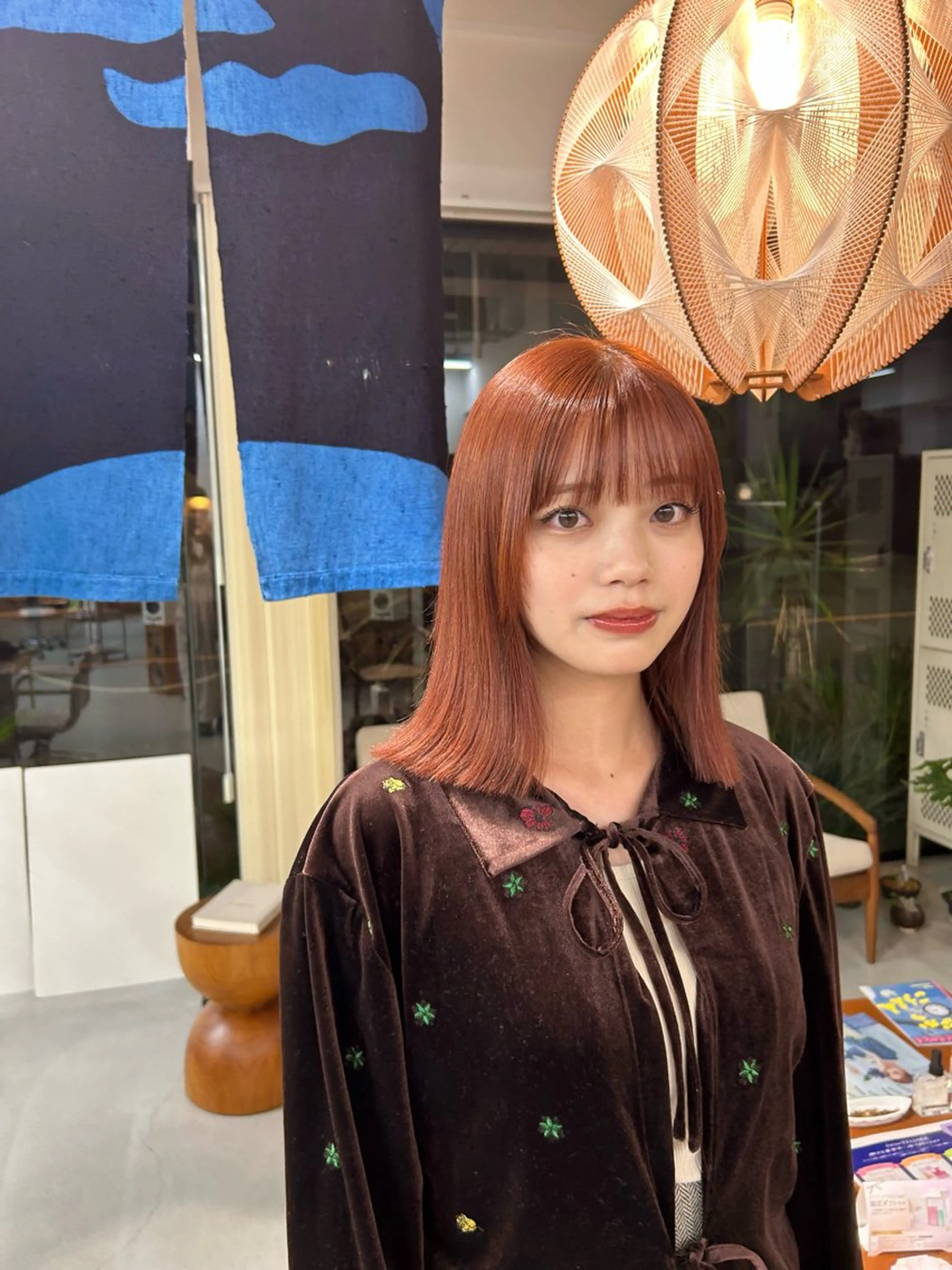 ミディアム カラー 藤原 あかりのヘアスタイル