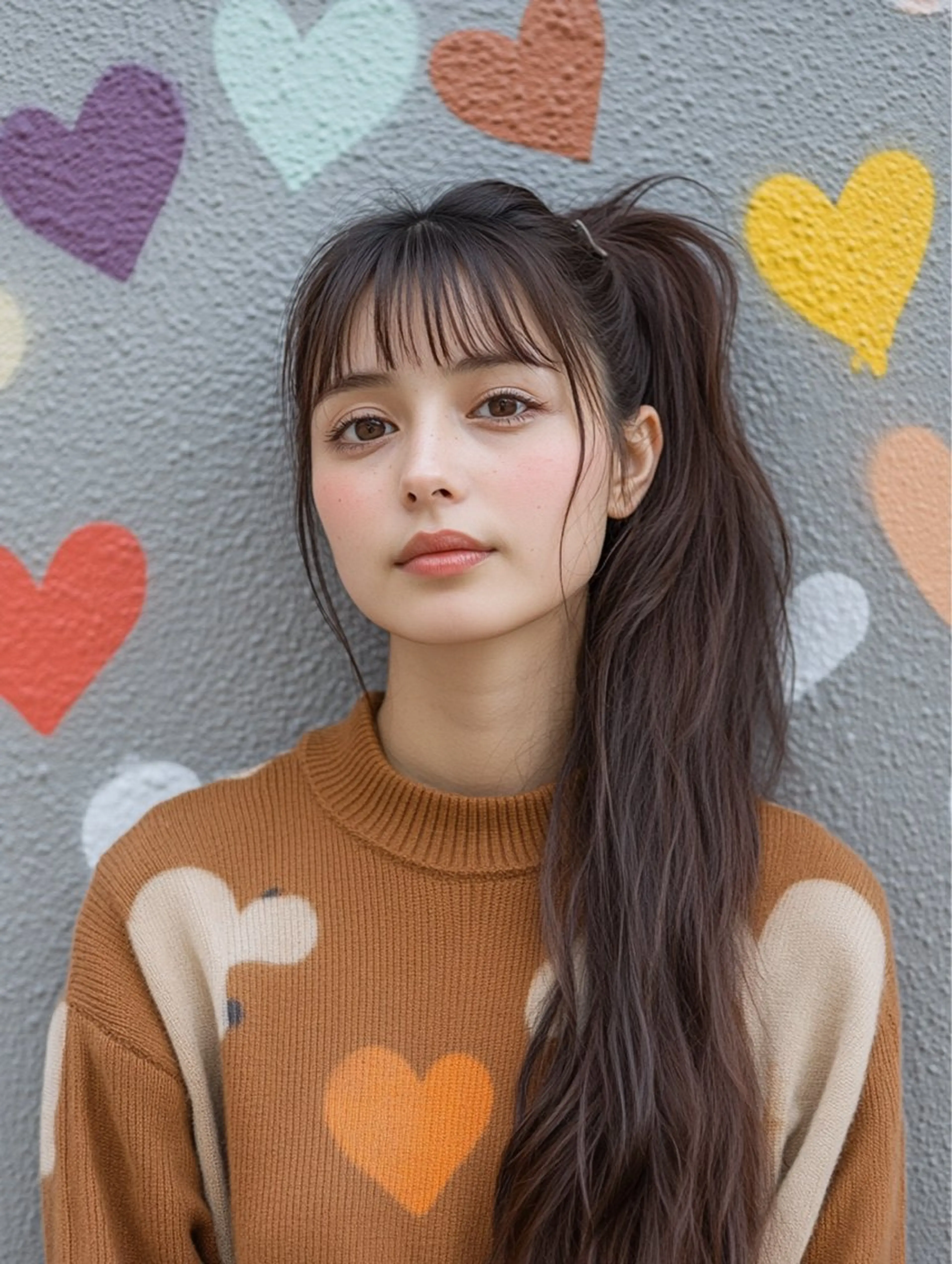 ロング カラー パーマ ハイトーン×髪質改善 Gran Luciaのヘアスタイル