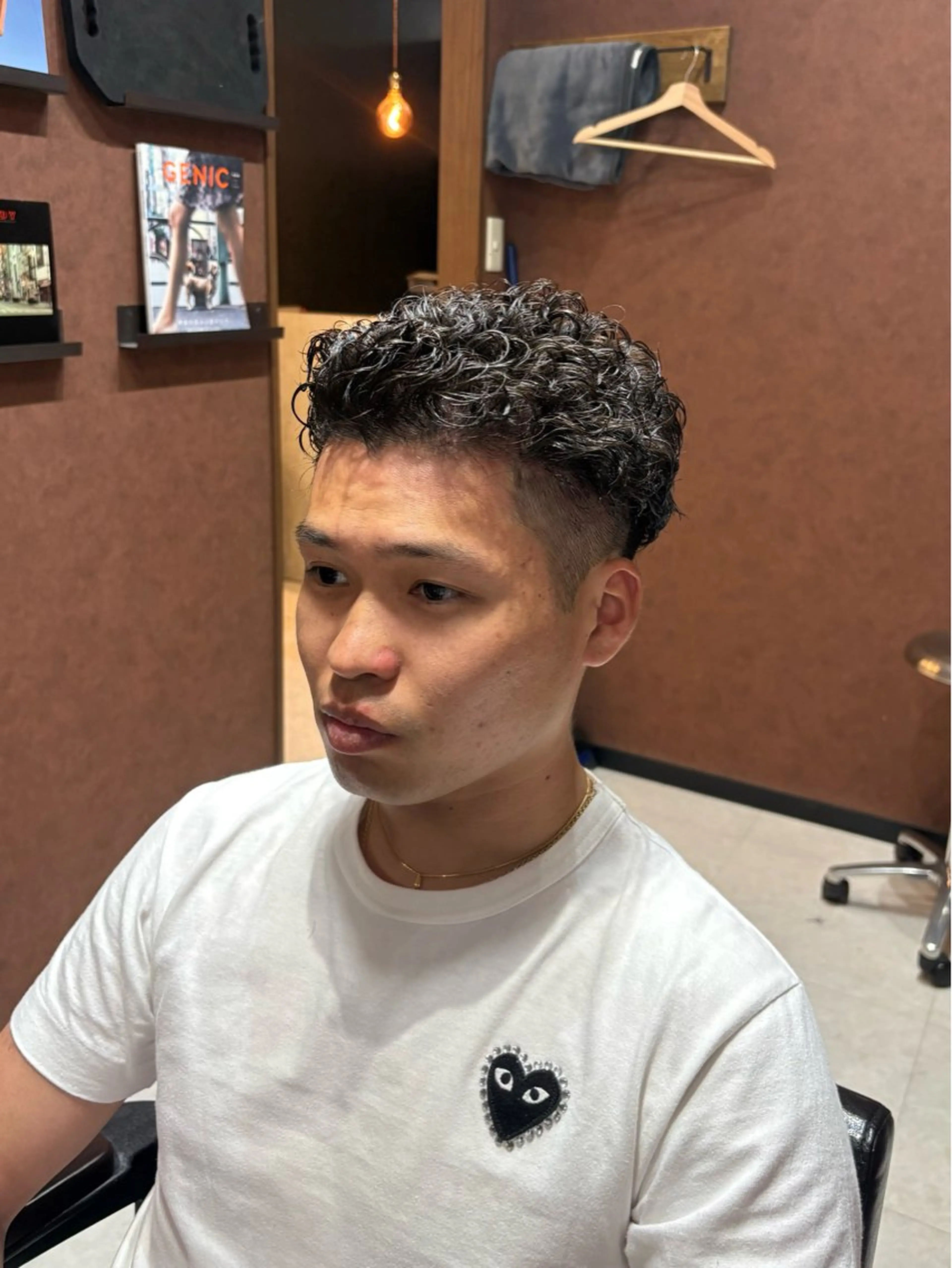 ショート パーマ メンズ メンズパーマ カット パーマ メンズ特化 / Reiのヘアスタイル