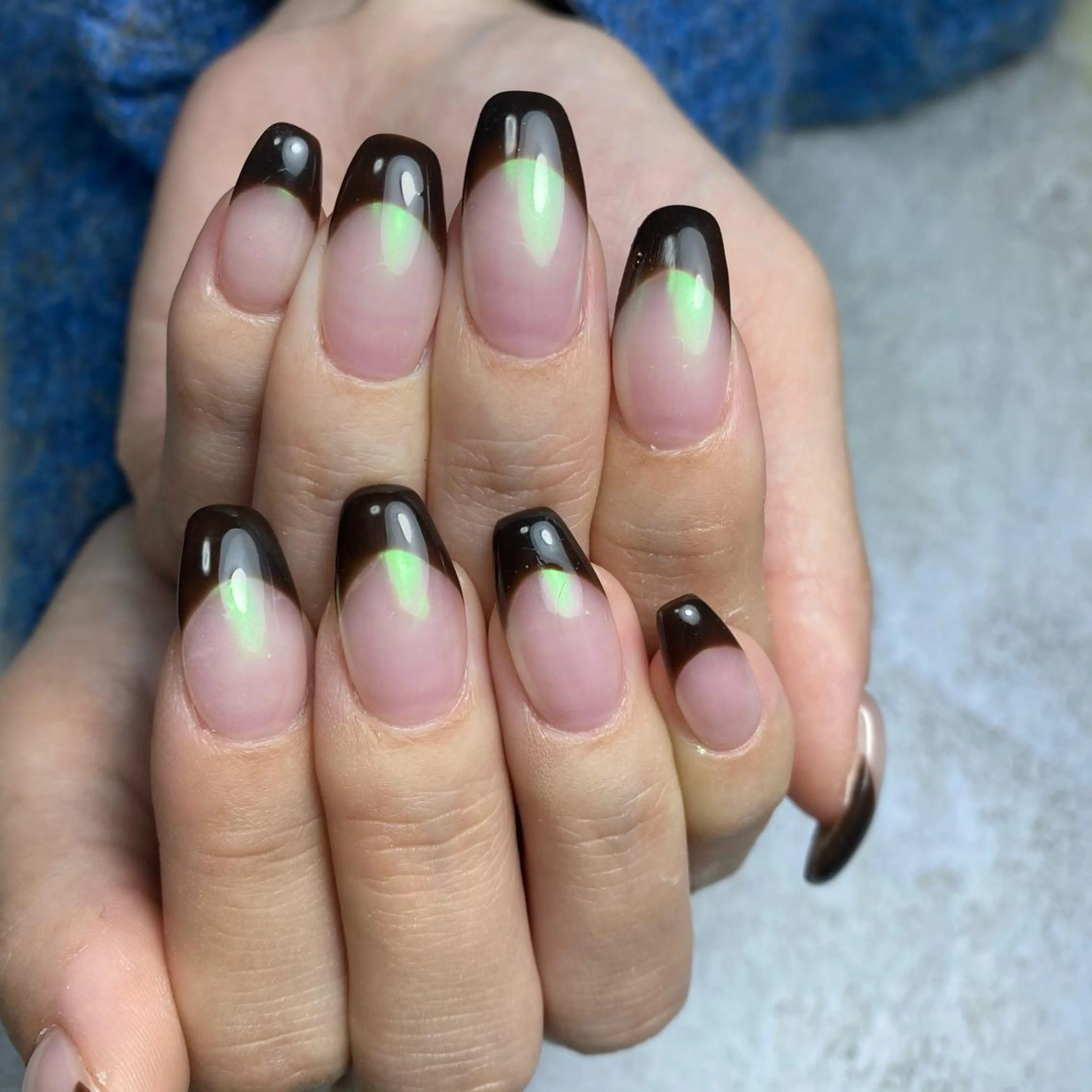 ネイル オーロラネイル ハンドネイル ☺︎ NOZOMI☺︎のネイルデザイン