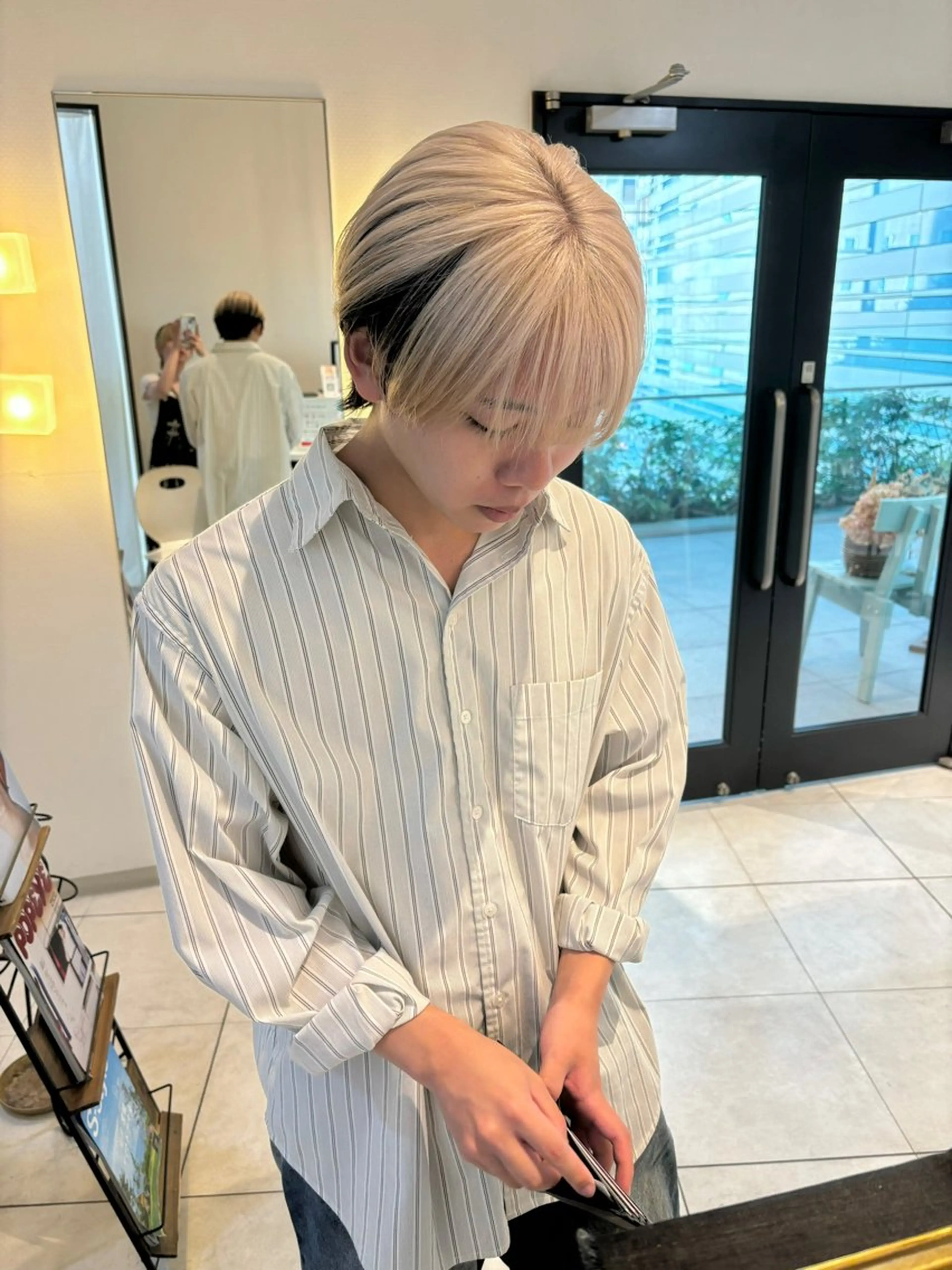 ショート カラー メンズ くさかみさき🌼暖色 /耳つぼ/オタク🌼のヘアスタイル