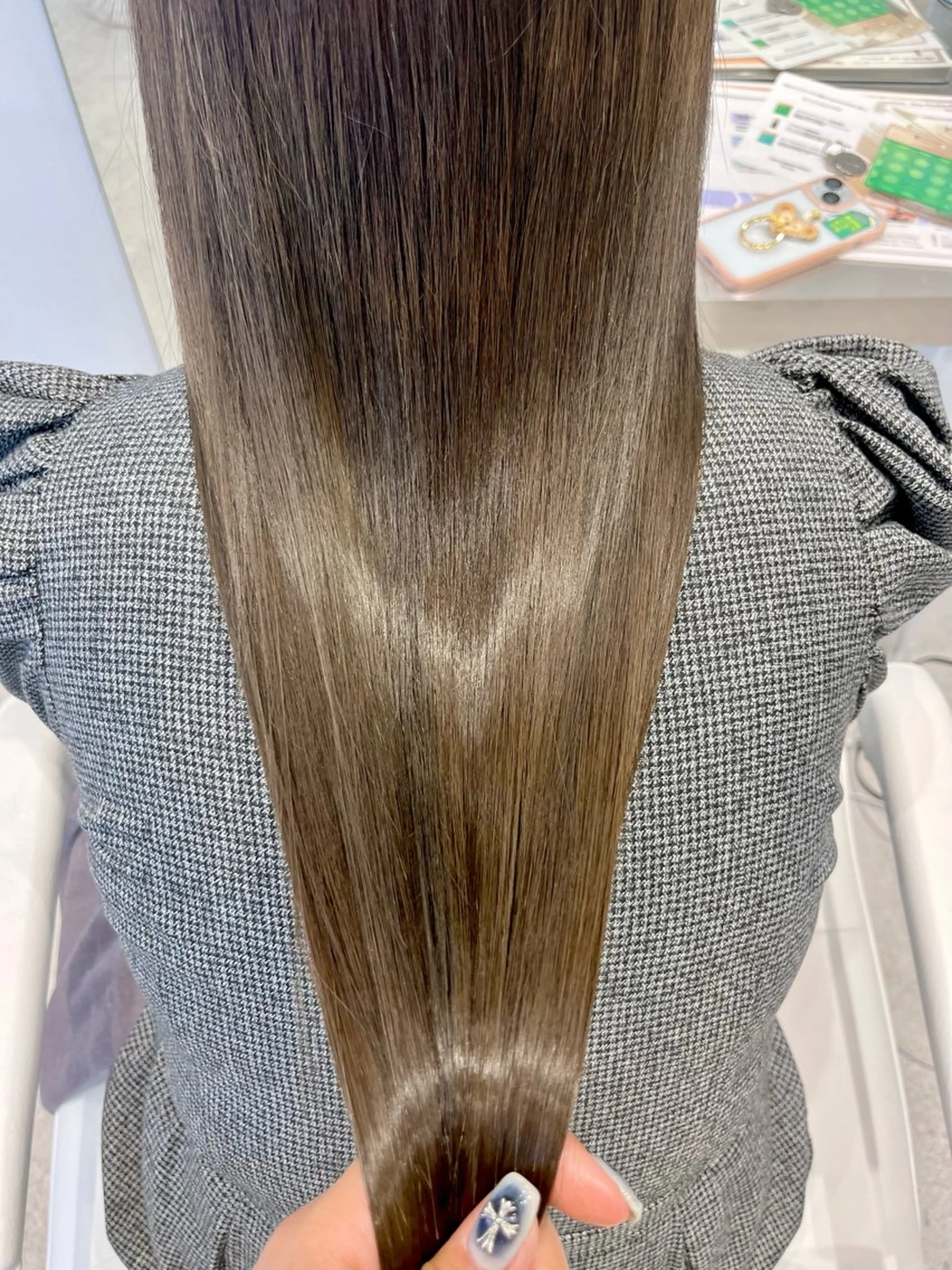 ロング カラー ケアカラー イルミナカラー iLi🫧kim ryongna🦋のヘアスタイル