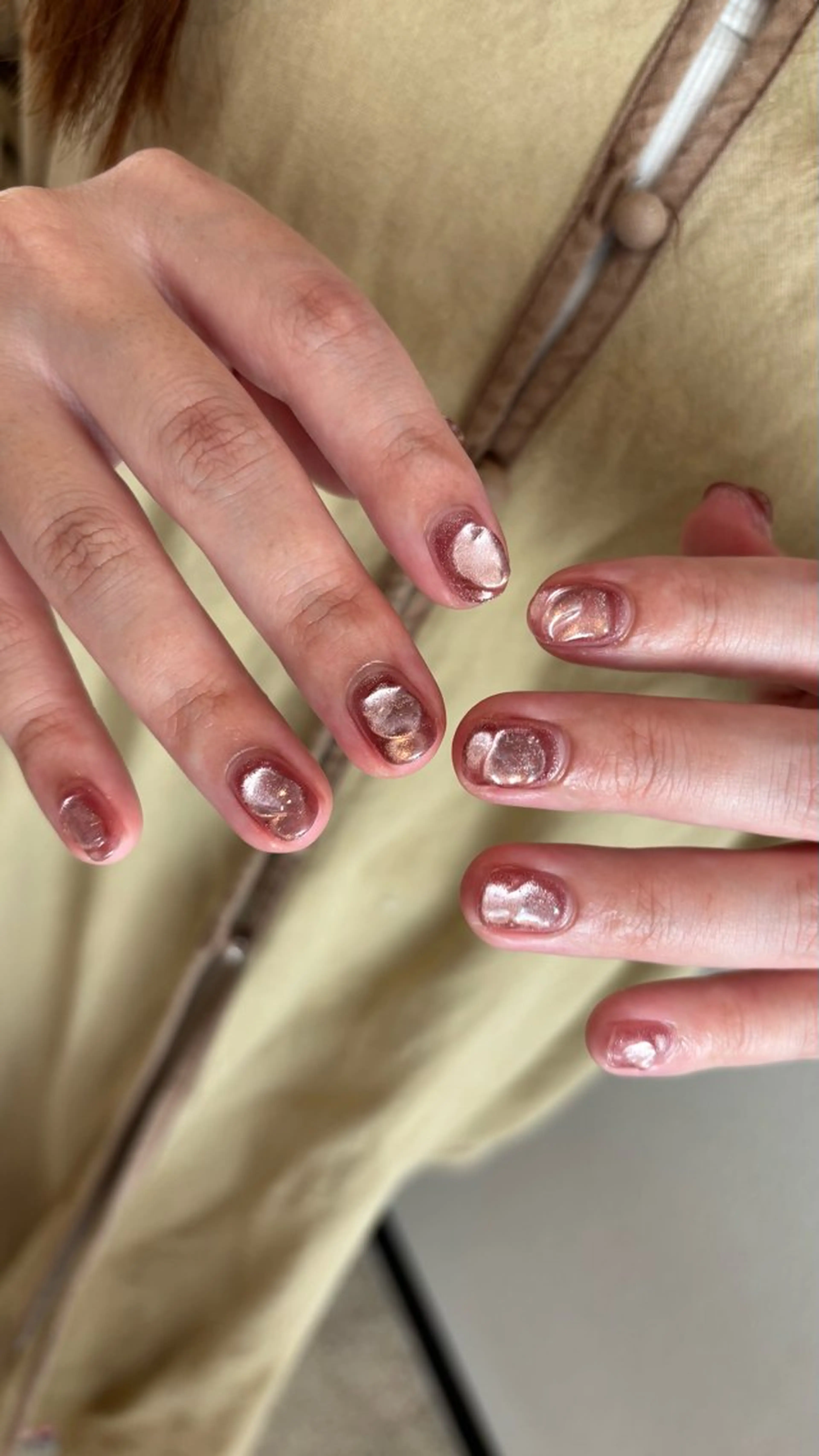 ネイル 氷ネイル・うるうるネイル マグネットネイル ニュアンスネイル シンプルネイル Umi Nail /Akariのネイルデザイン