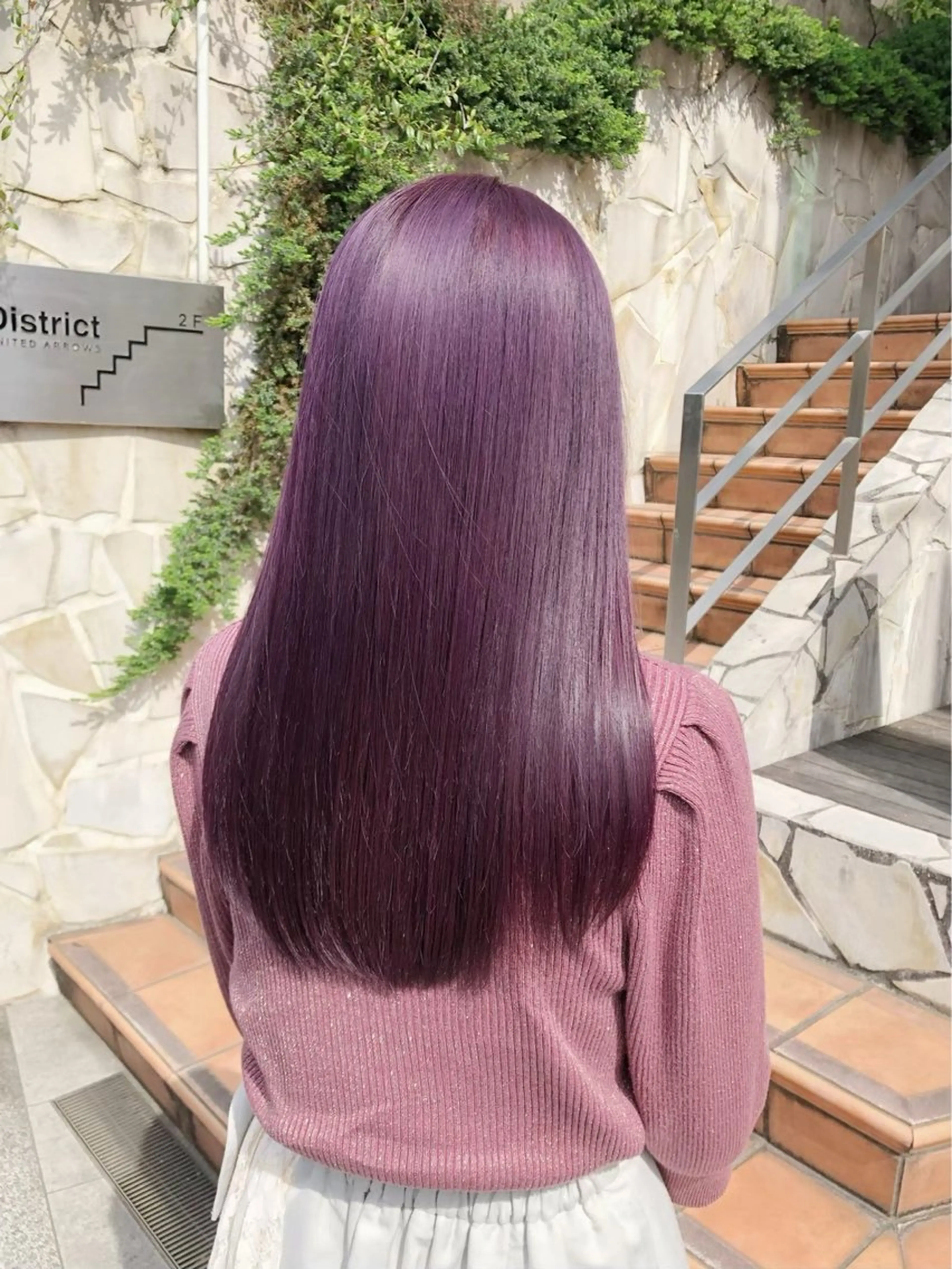 ロング カラー 透明感カラー ラベンダーカラー ピンクカラー ピンクラベンダー メンズ/カットパーマ /栄/sora🩵のヘアスタイル