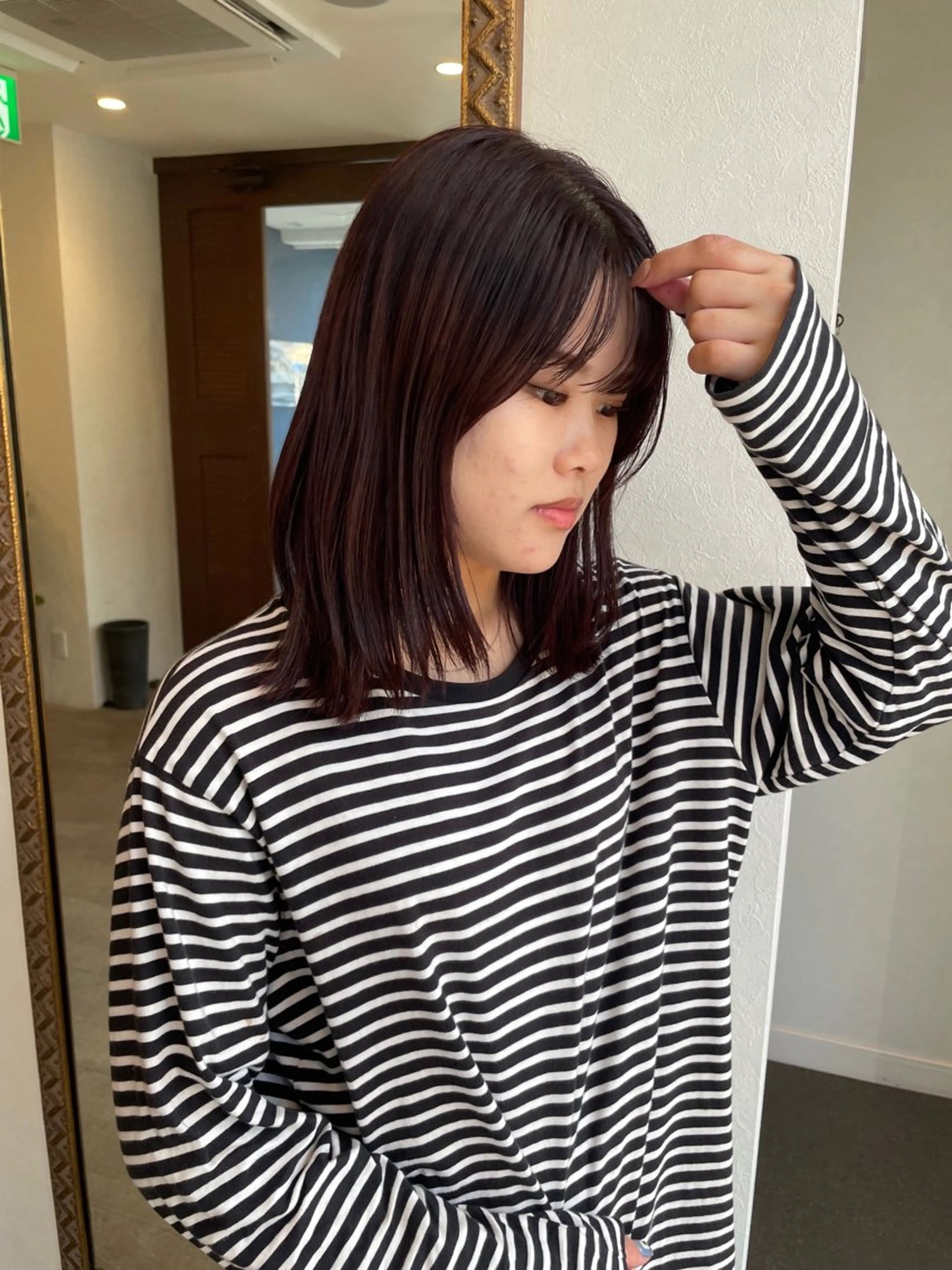 カラー ミツキ/ 透明感カラー/セットのヘアスタイル