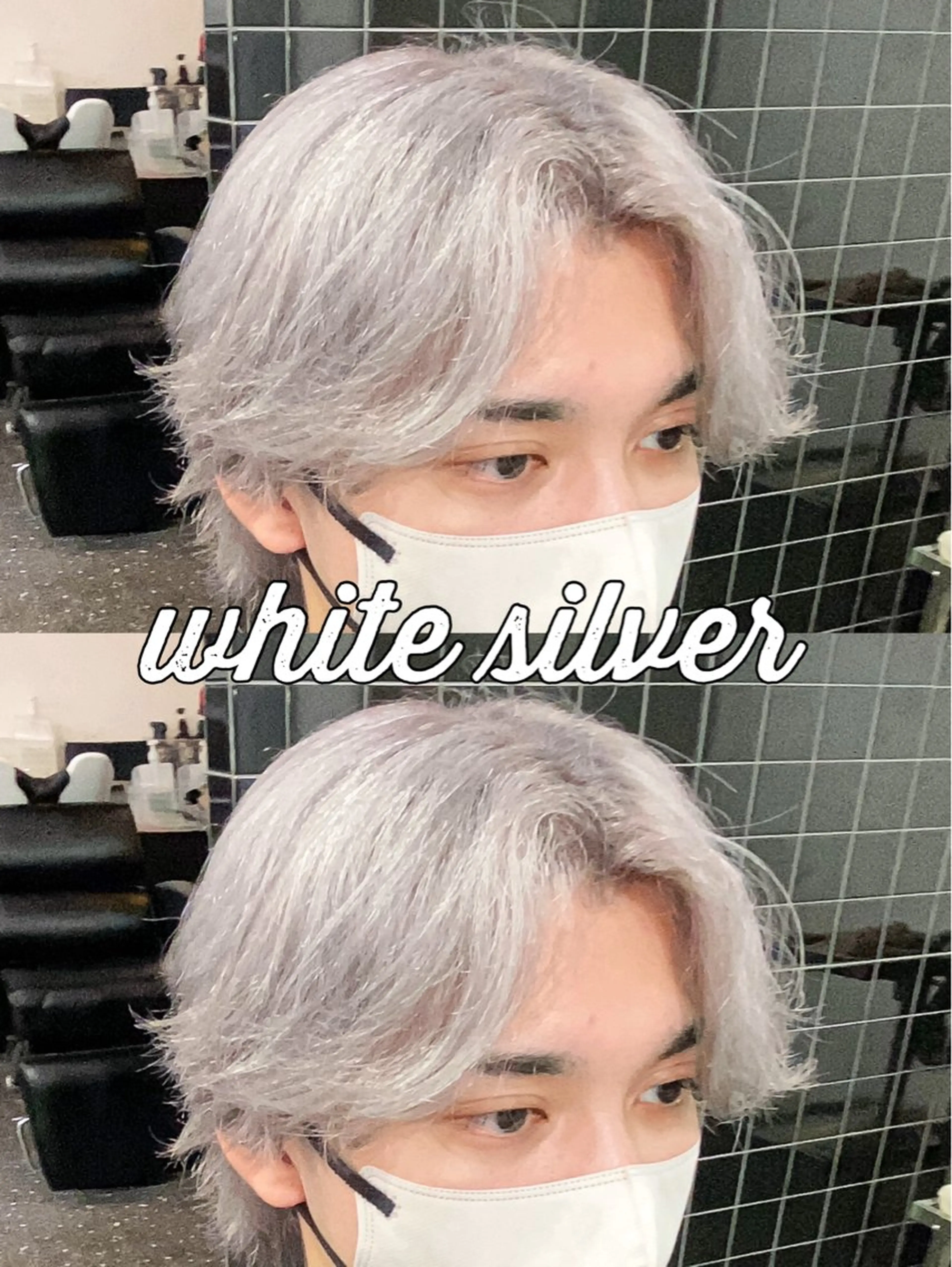 カラー メンズ パーマ/ダブルカラー ブリーチ⭐️海斗のヘアスタイル