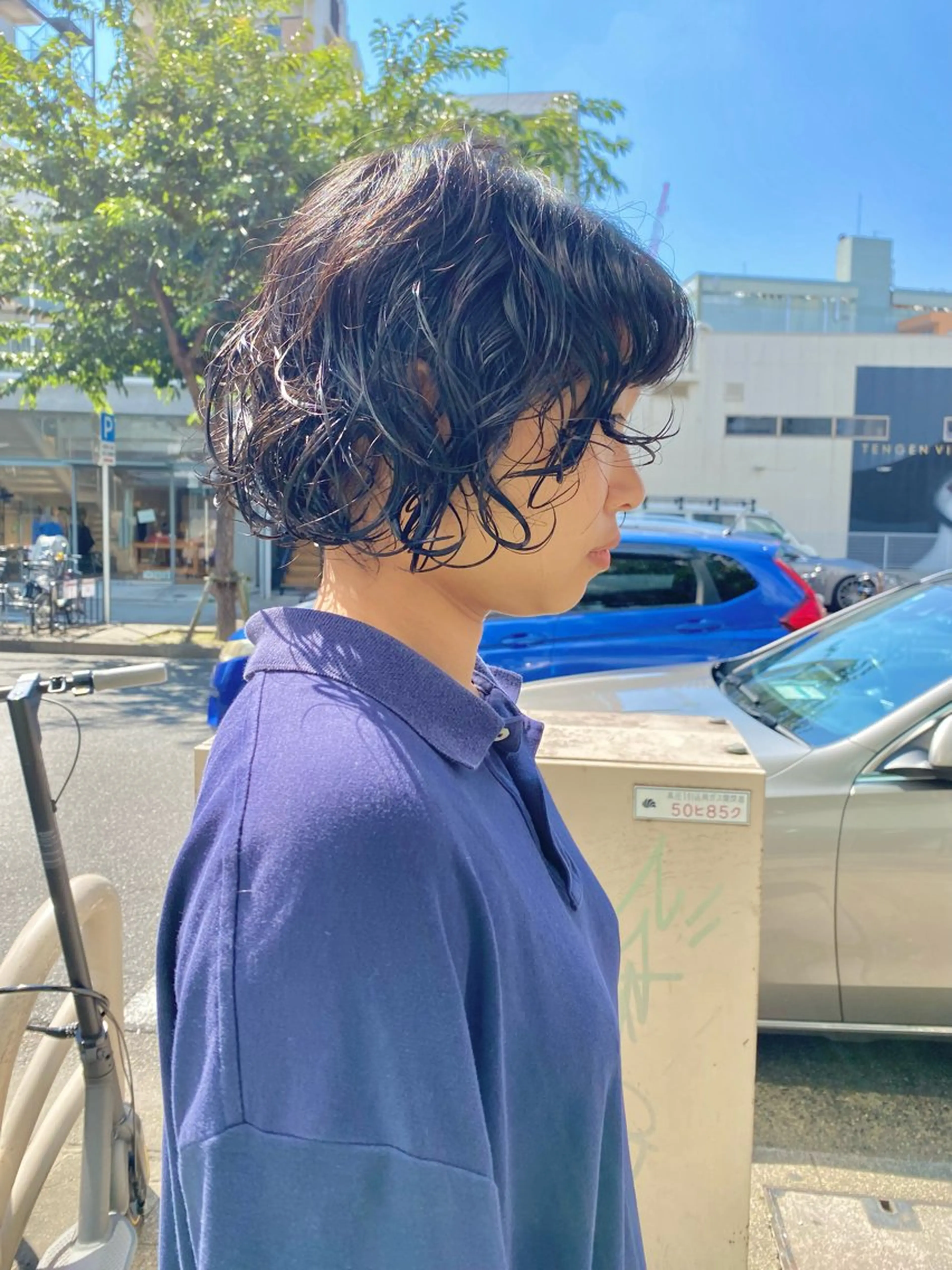 ショート パーマ ヒラカホ/ ブリーチ/似合わせのヘアスタイル