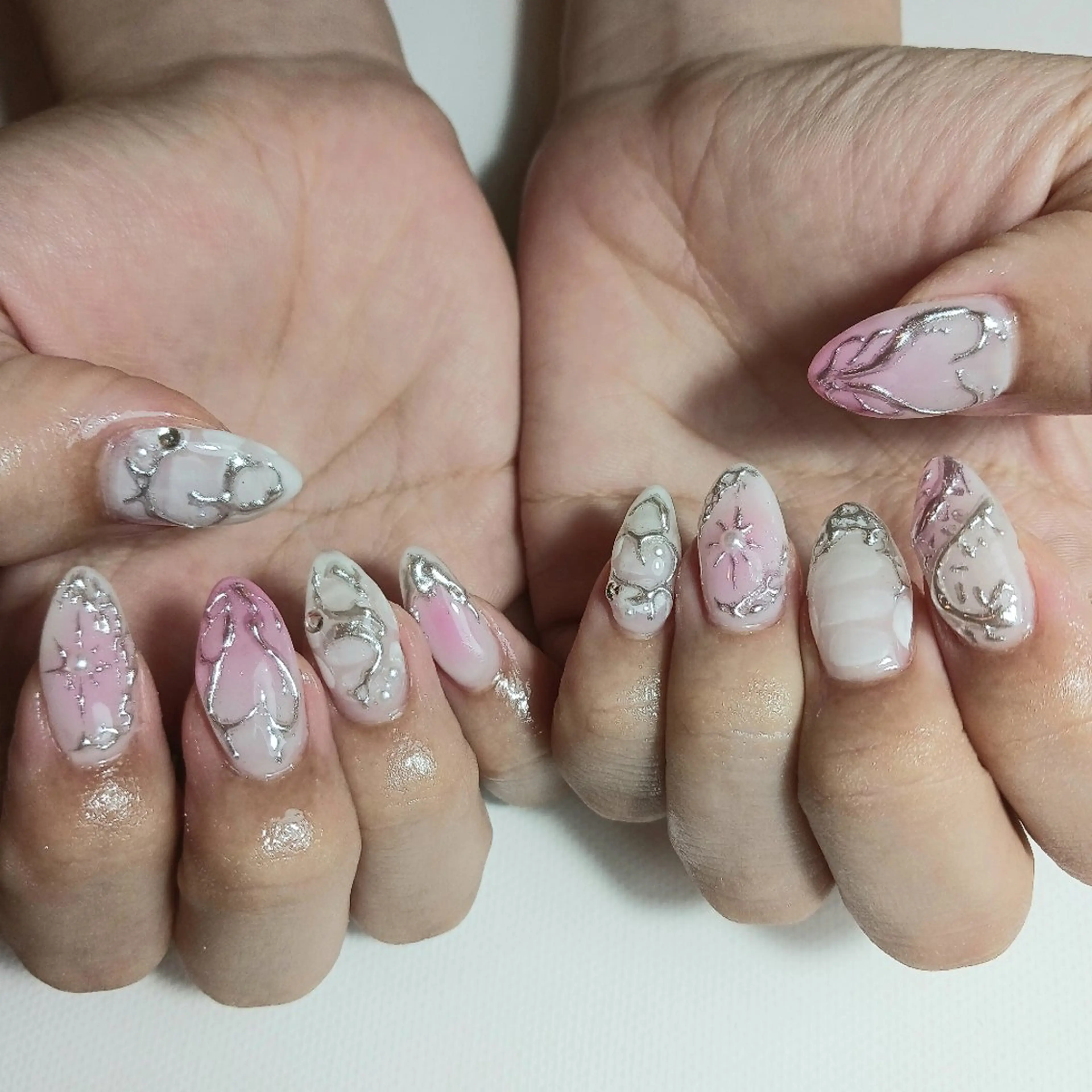 【長さだし10本/やり放題】時間制限なし/ドライケア込み/持ち込みデザイン/ジェルスカルプ/成人式/卒業式/ブライダルの写真