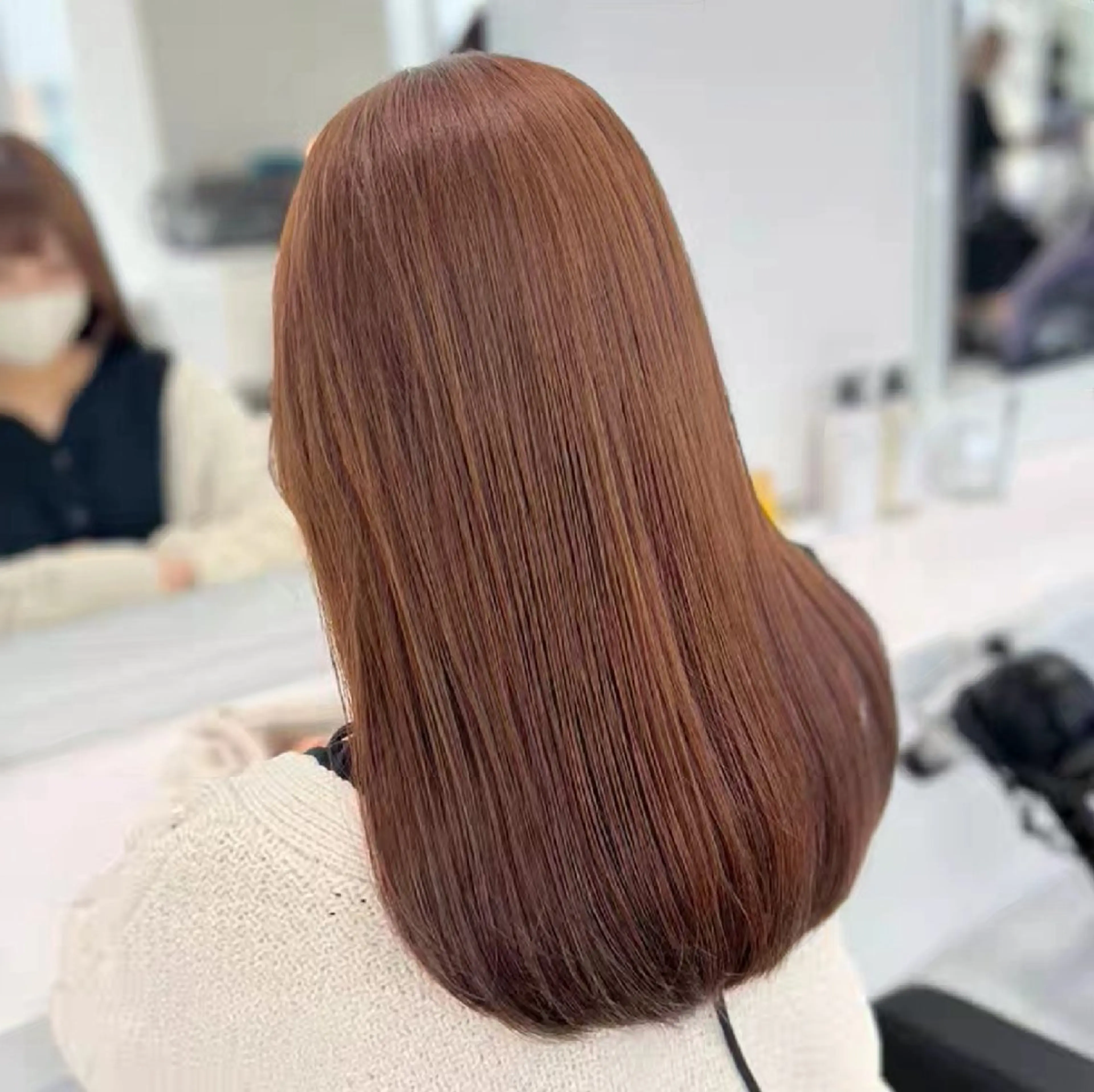 セミロング カラー ヘアアレンジ ブラウンカラー 透明感カラー オレンジ ピンクカラー トリートメント 銀座/ショート/ メンズ/HINOKIのヘアスタイル