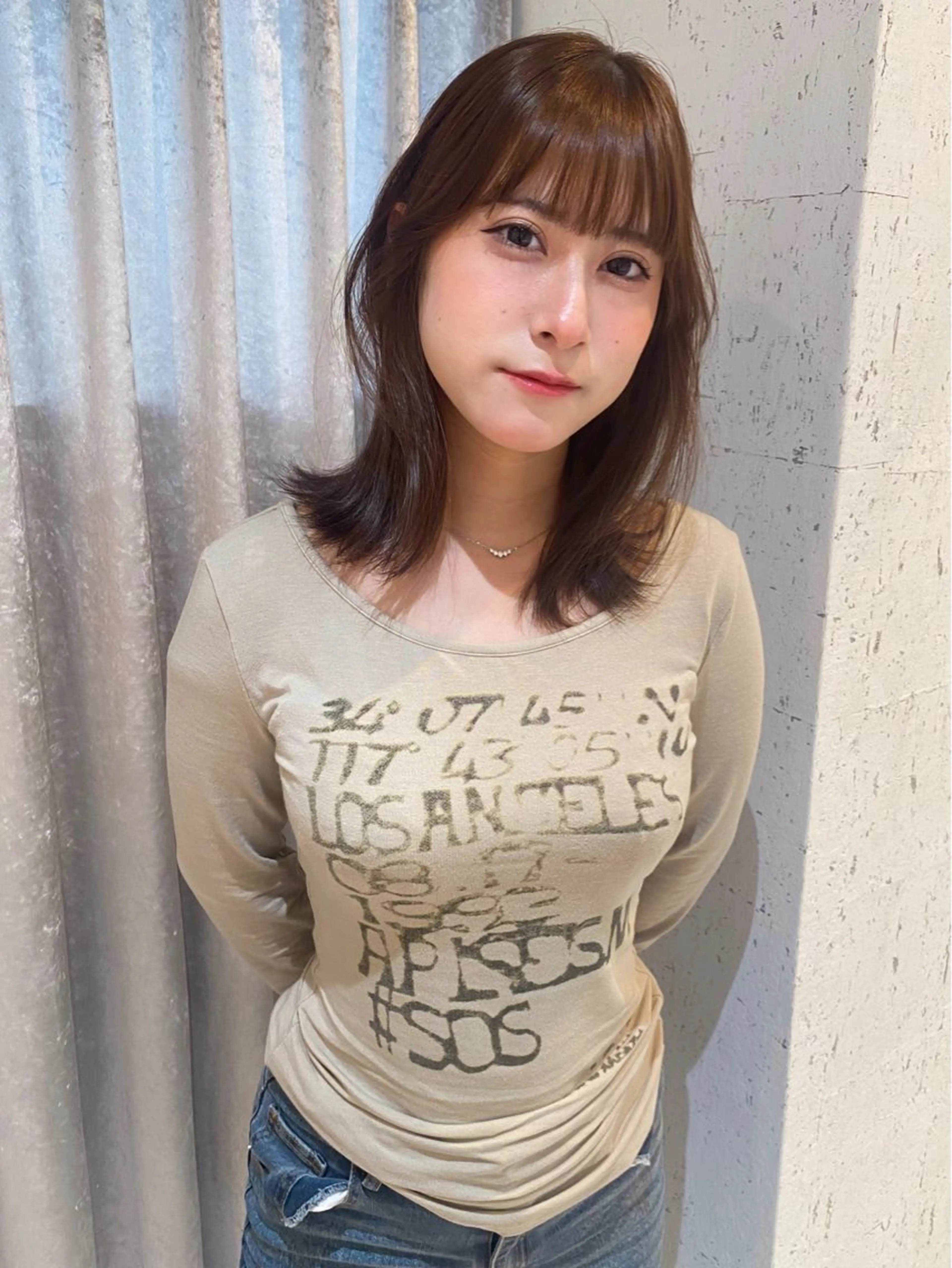 ミディアム カラー カット ヘアカラー トリートメント mai / linoah˚✧のヘアスタイル