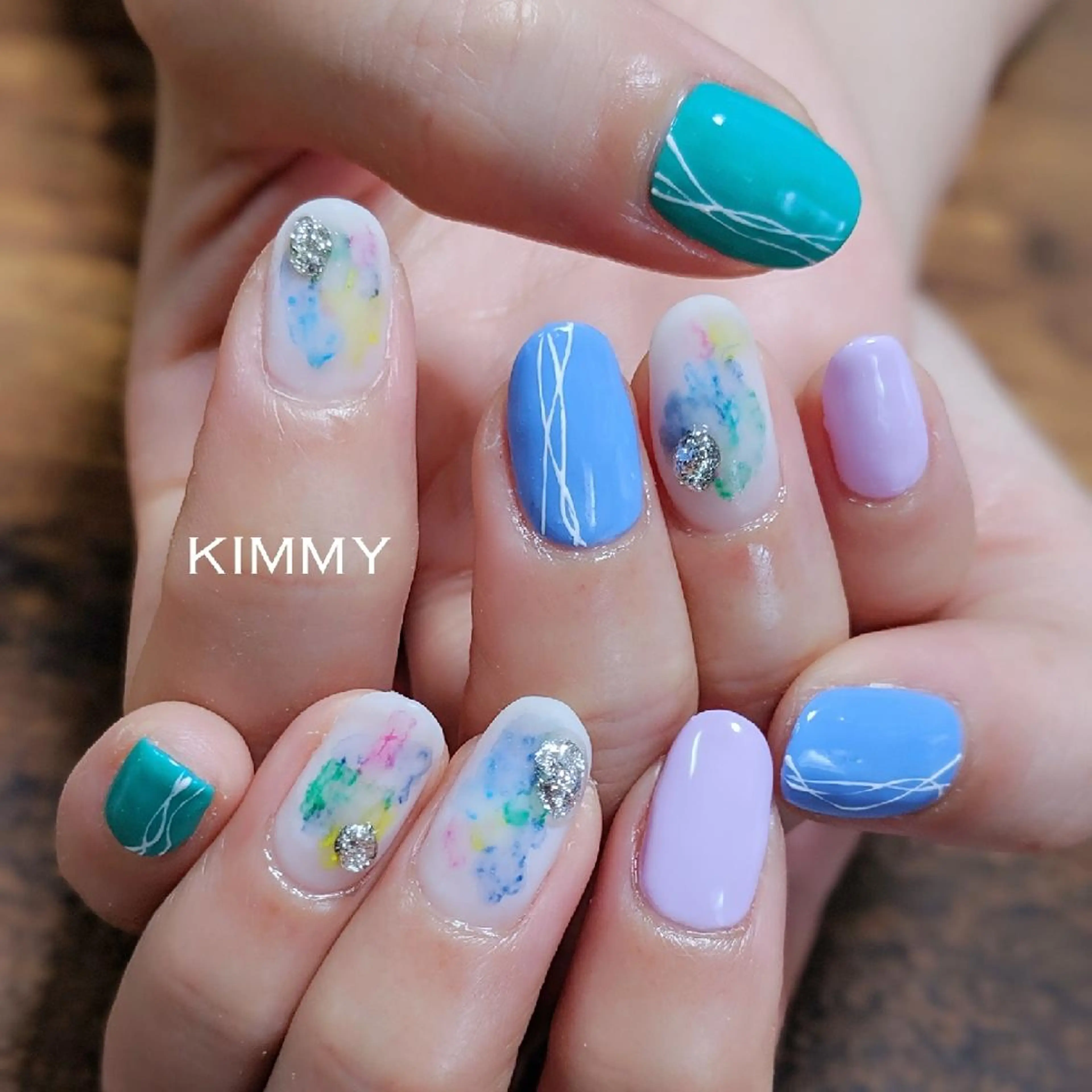 ネイル マットネイル ハンドネイル kimmy nailsのネイルデザイン