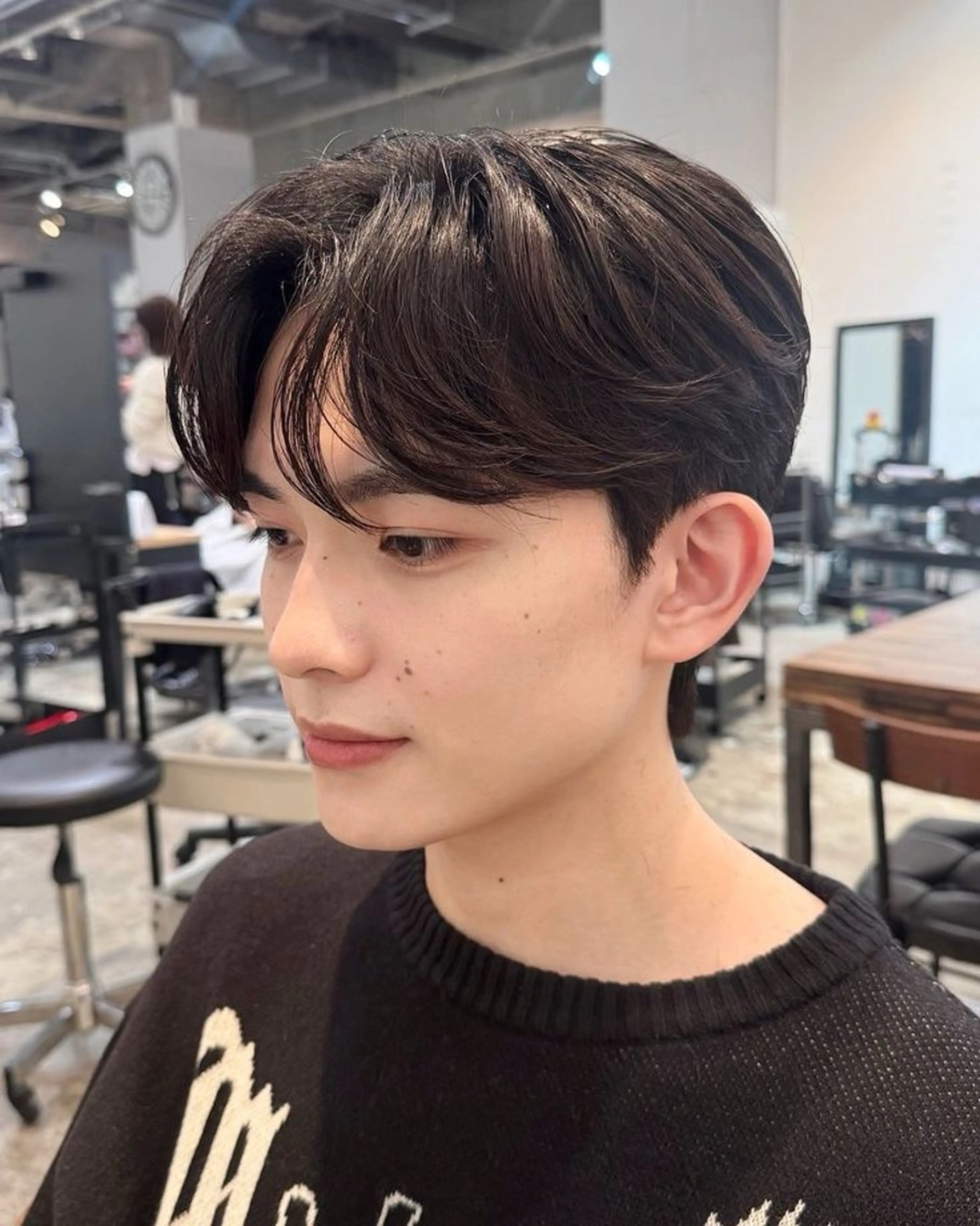 ショート パーマ カット パーマ ミディアムレイヤー/ 艶カラー🎀　emiのヘアスタイル