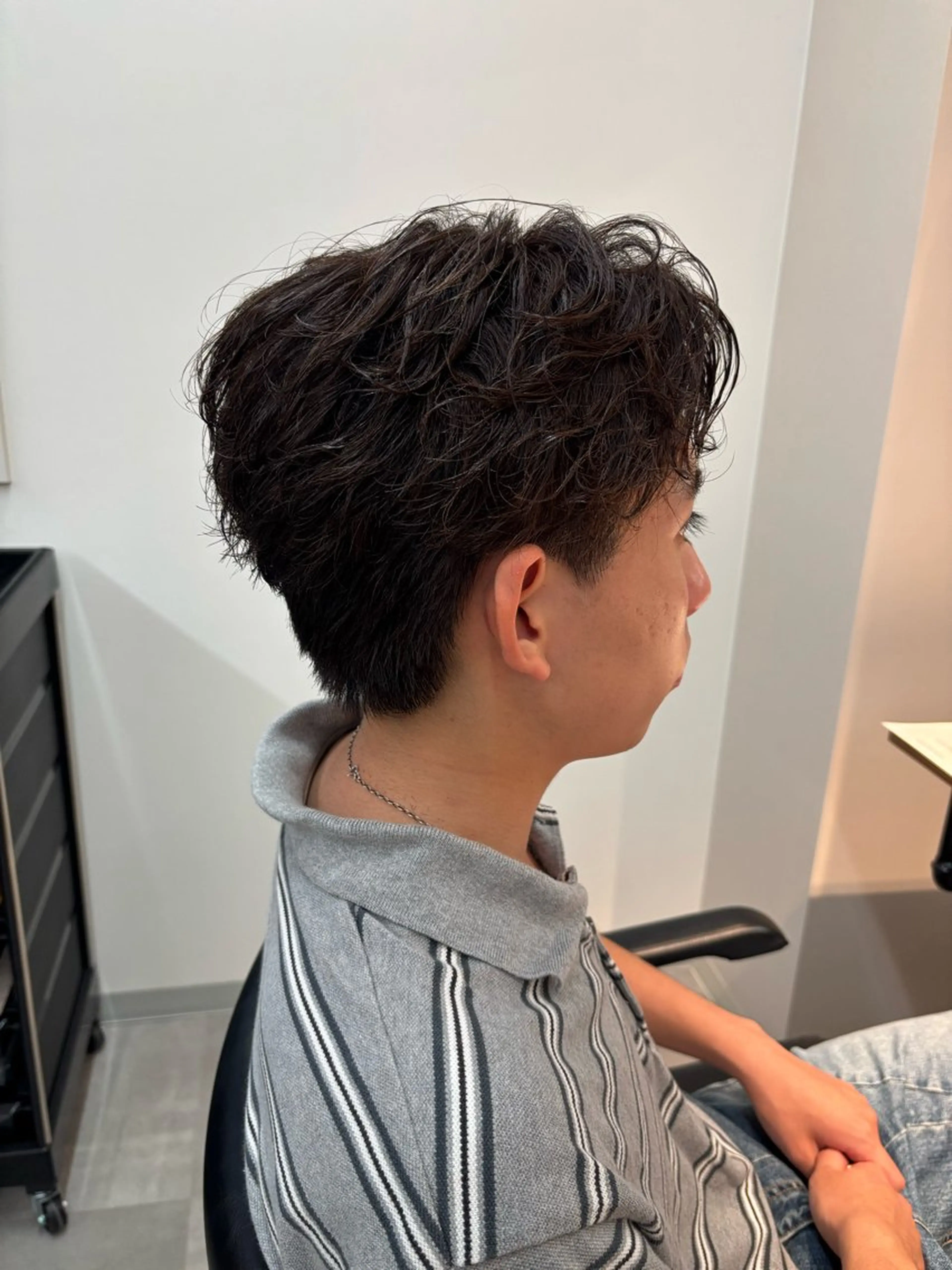 パーマ メンズ フェザーパーマ メンズパーマ カット パーマ 保立/フェザーパーマ /メンズカット千葉のヘアスタイル