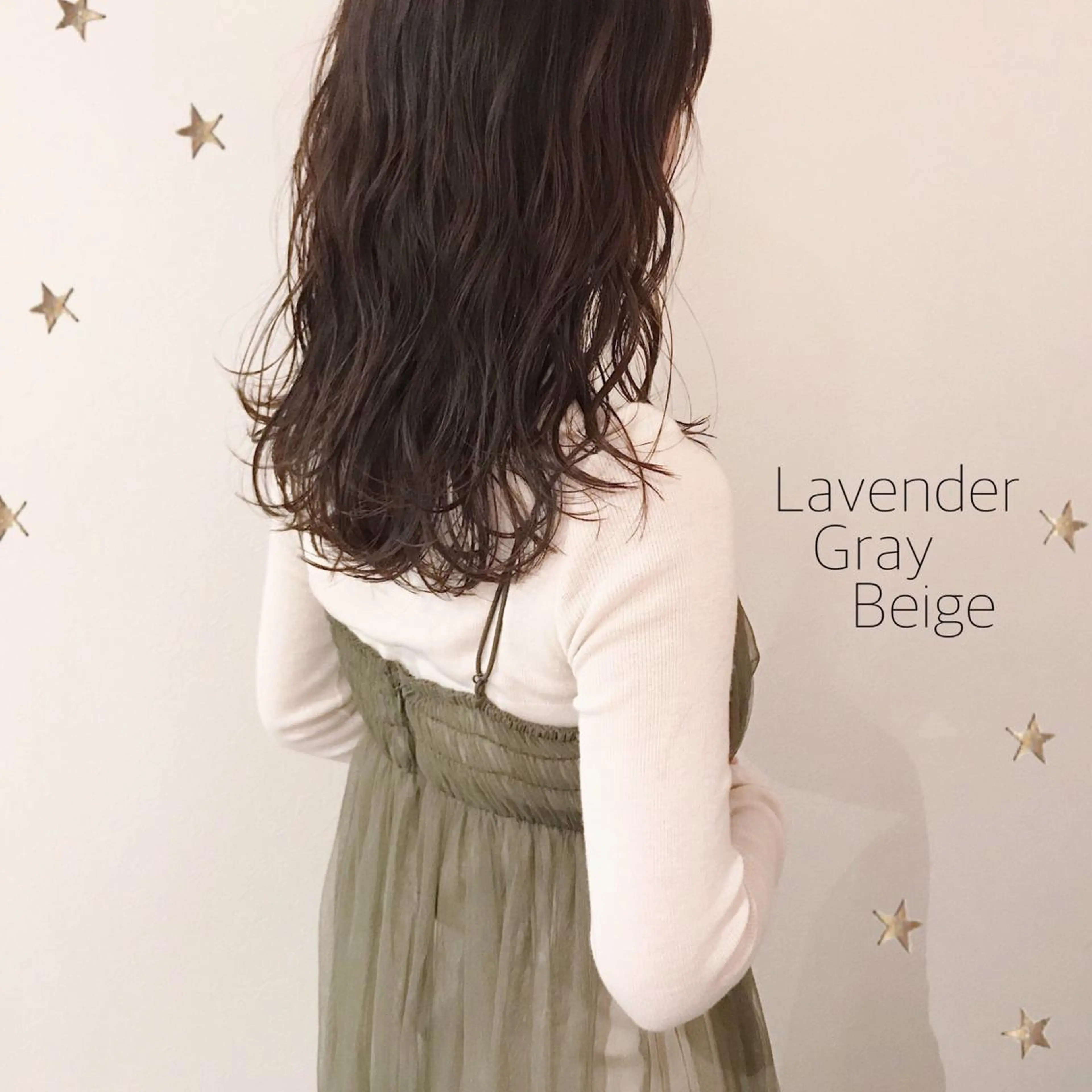 セミロング カラー カット ヘアカラー 市川 千夏のヘアスタイル