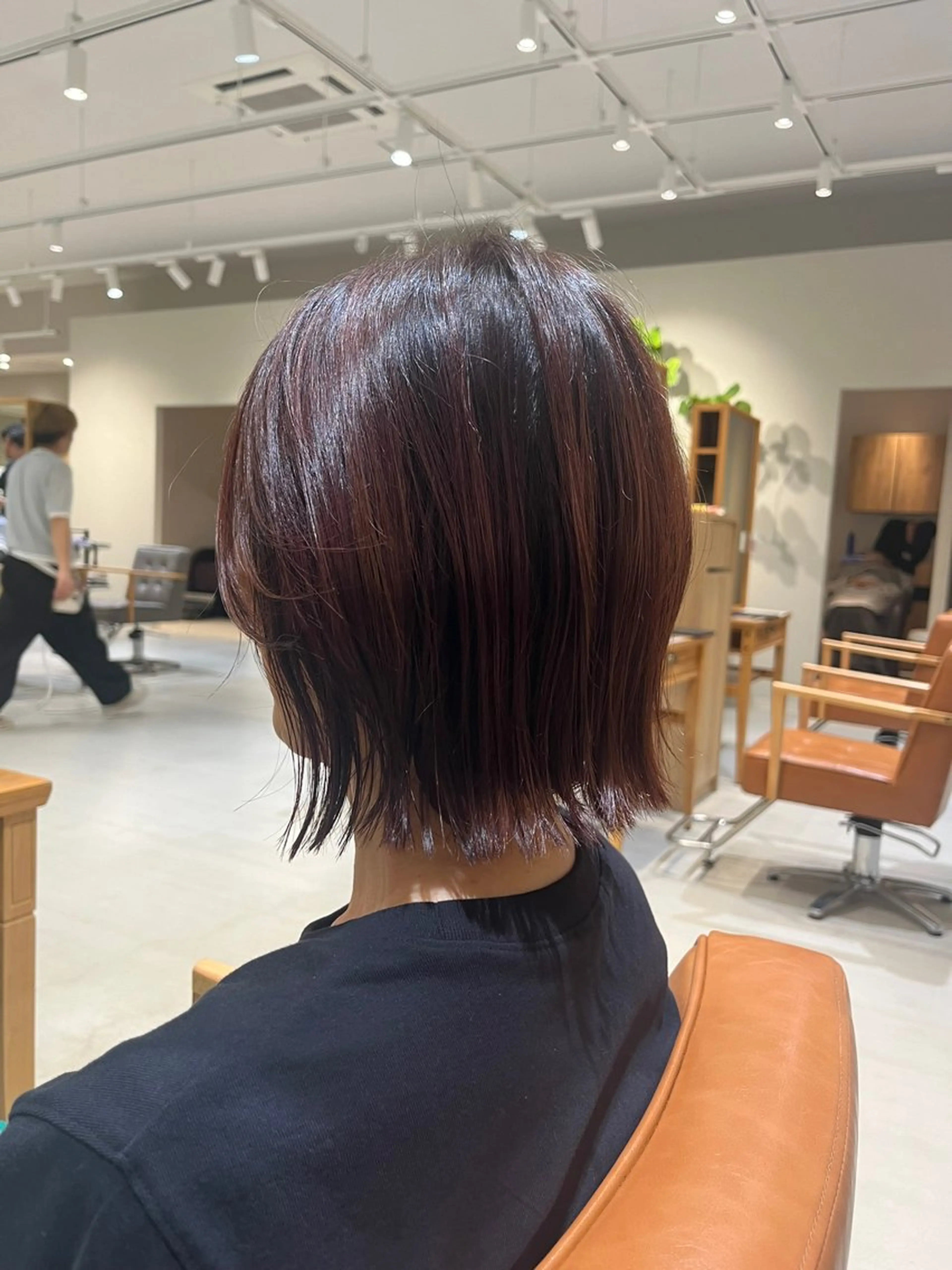 ミディアム カラー ブラウンカラー ナチュラルブラウン 森 理音のヘアスタイル