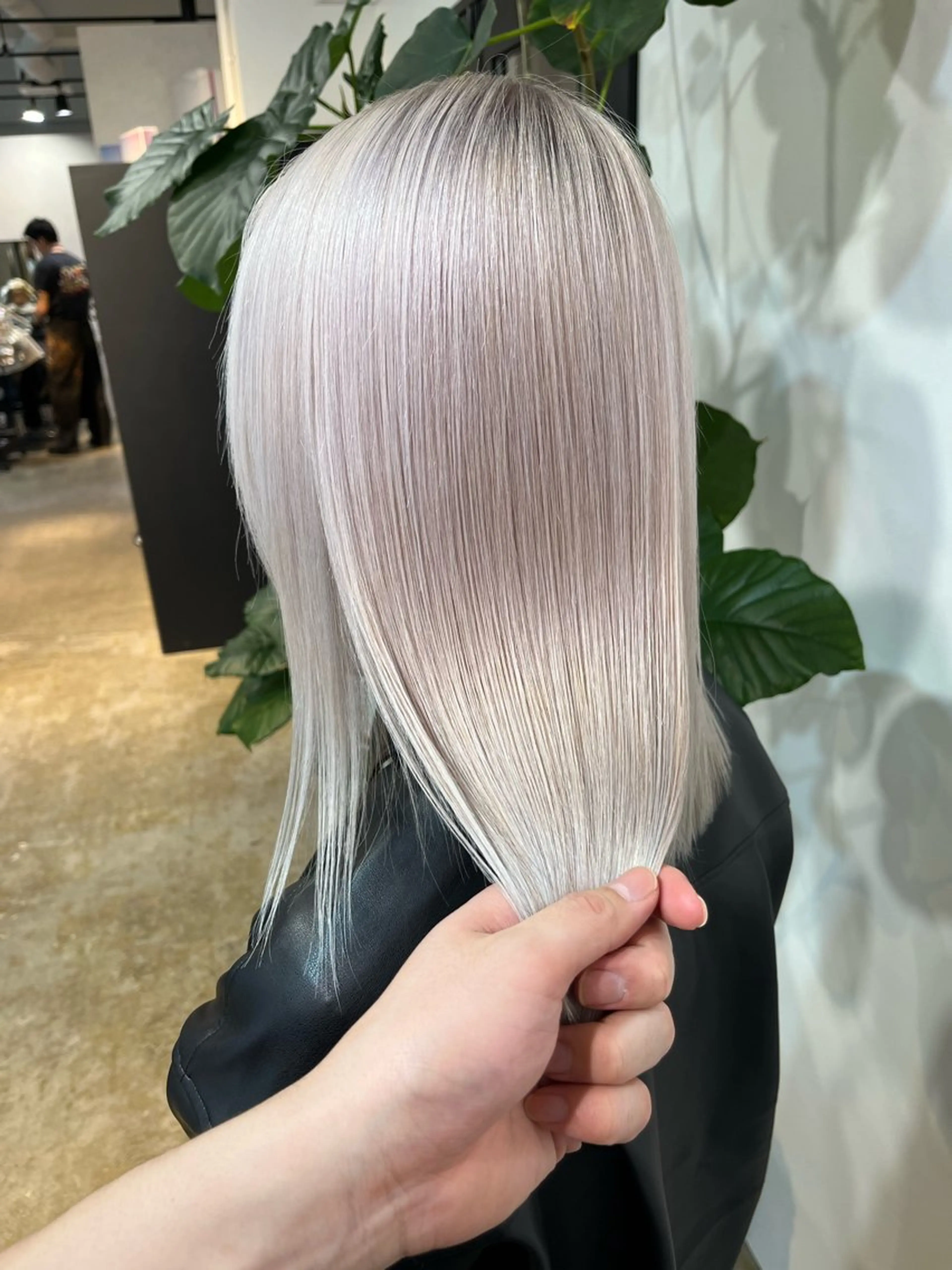 セミロング カラー ヘアカラー 木田哲平/ブロンド バレイヤージュのヘアスタイル