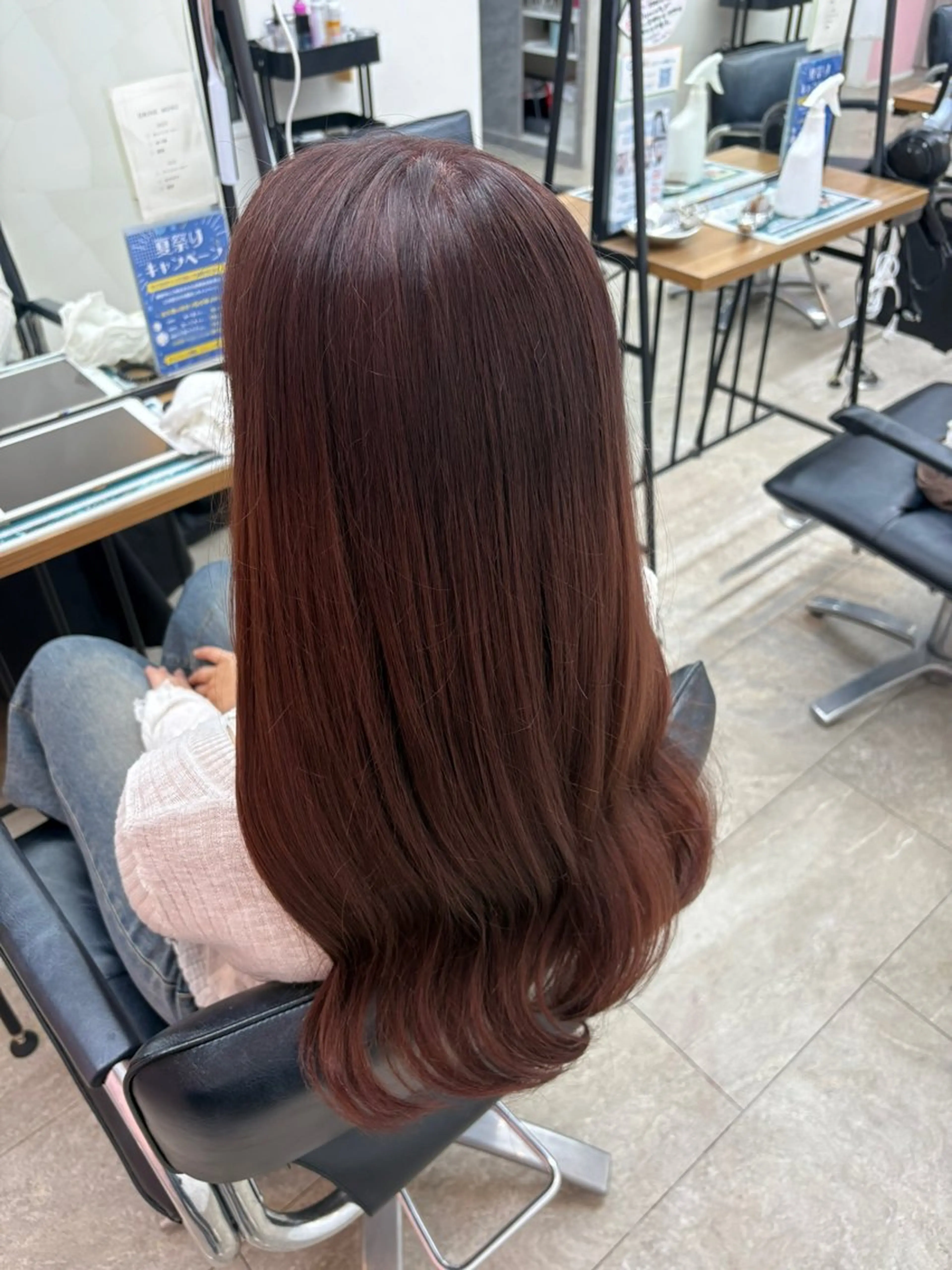 ロング カラー ブリーチ ハイトーンカラー ヘアカラー HASHI AYAKAのヘアスタイル