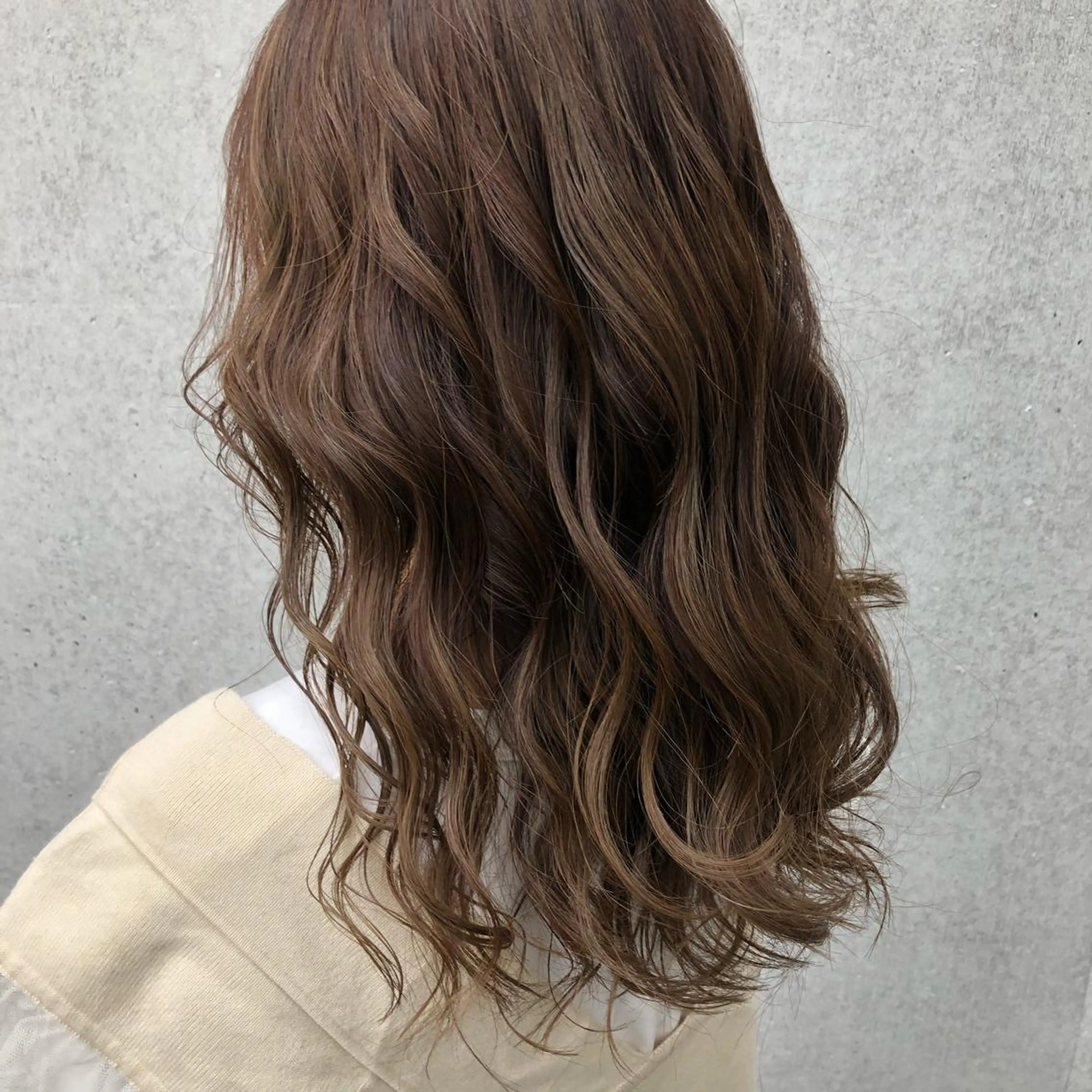 セミロング カラー カラー職人 なかもと たつひろのヘアスタイル